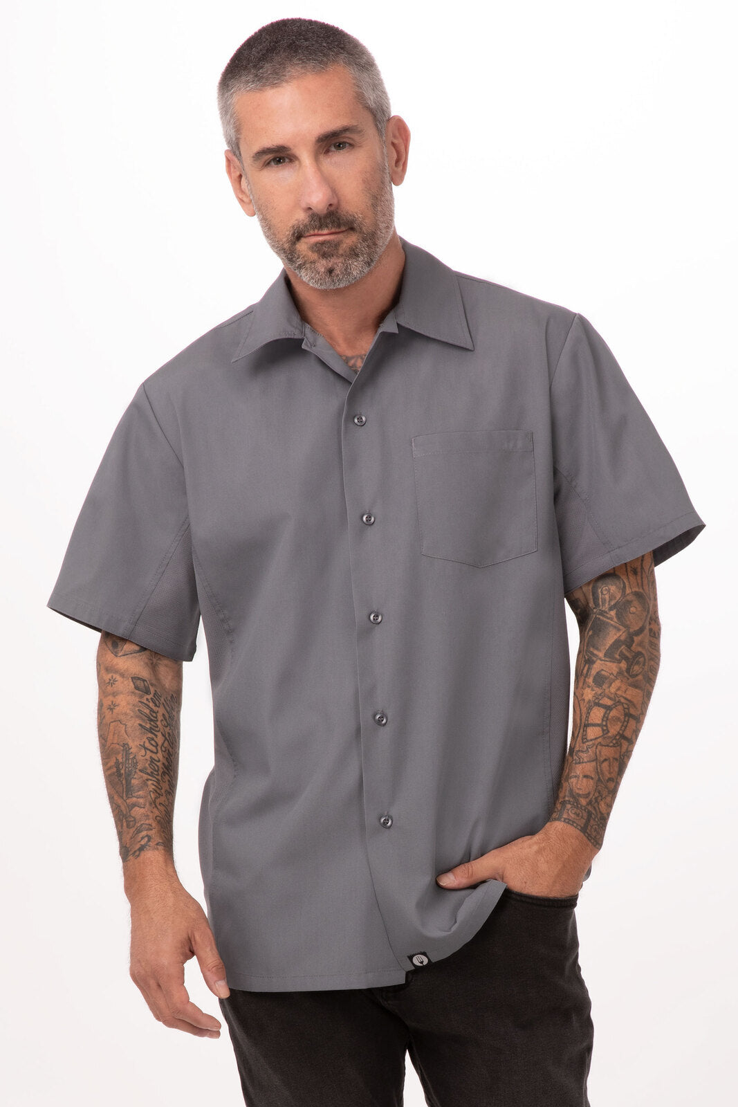Chef Works Universal Men's Shirt - Grey