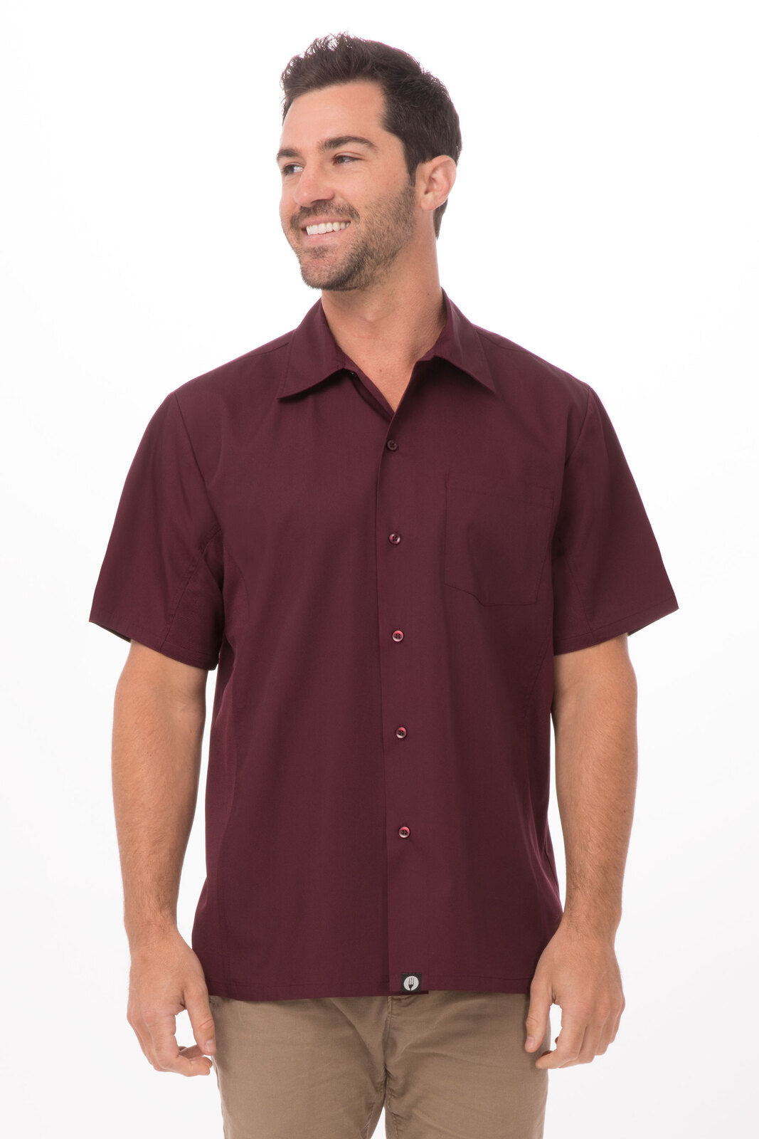 Chef Works Universal Men's Shirt - Merlot