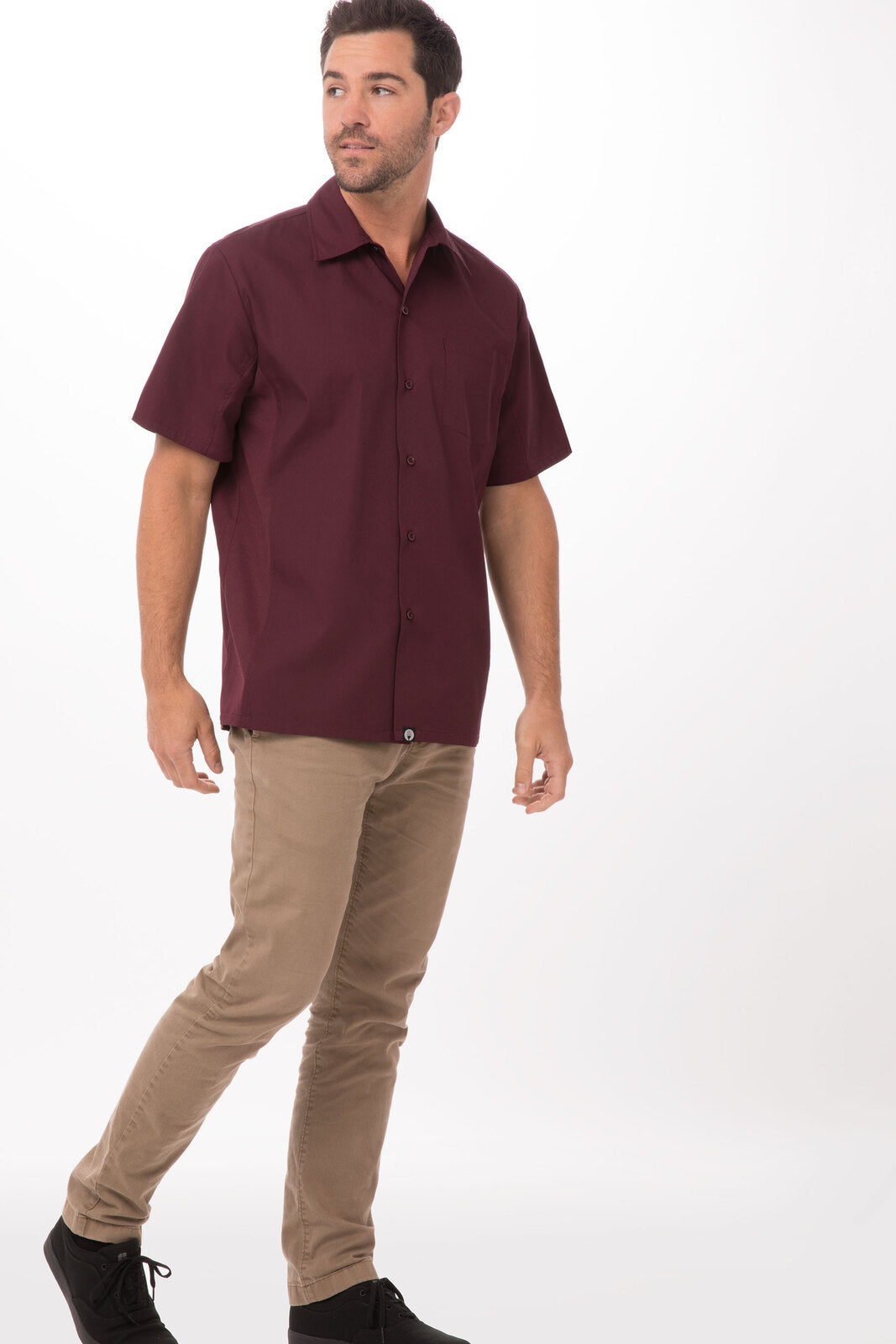 Chef Works Universal Men's Shirt - Merlot