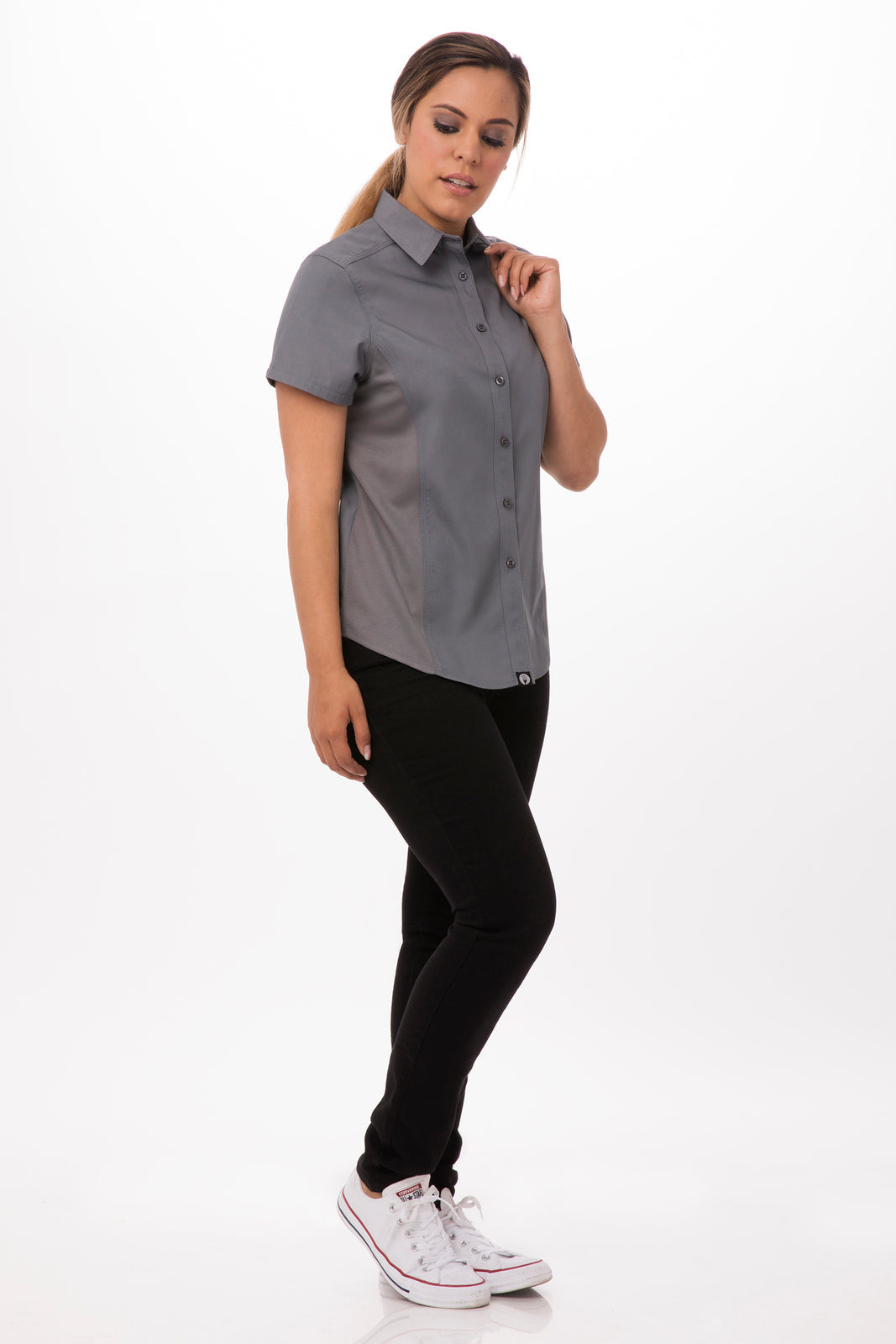 Chef Works Universal Women's Shirt - Grey