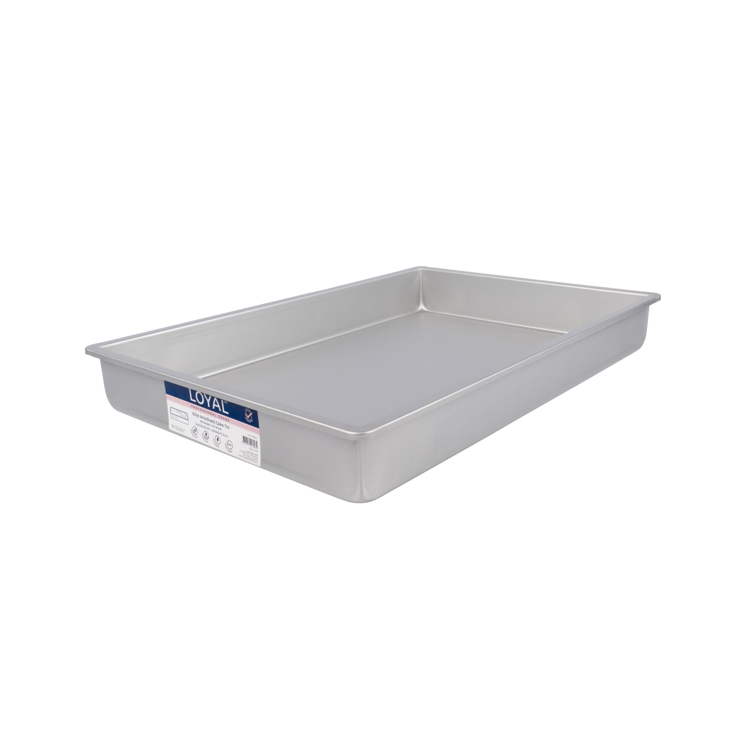 LOYAL Elite Anodised Full Slab Cake Tin 16 x 24 x 3 Inch