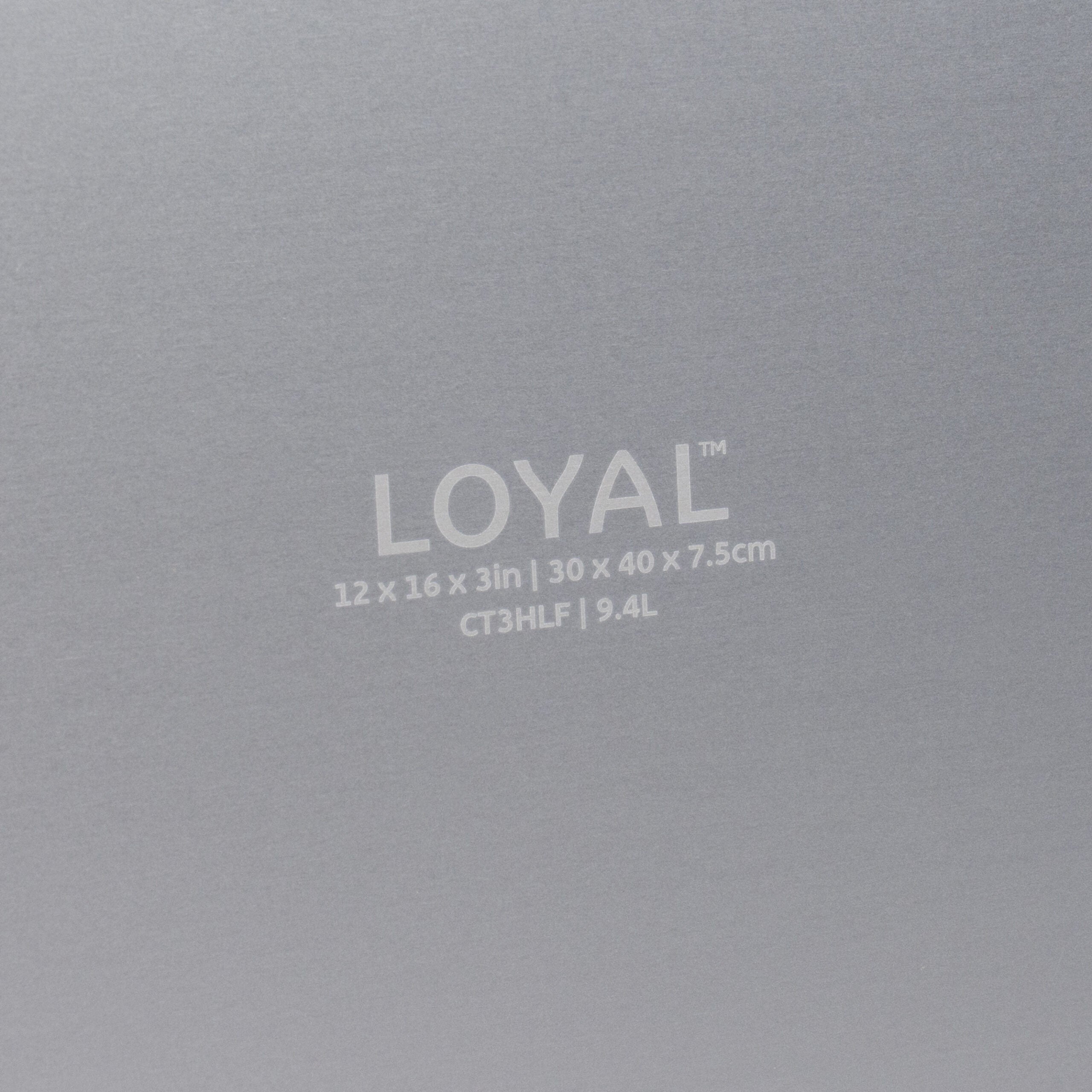 LOYAL Elite Anodised Half Slab Cake Tin 12 x 16 x 3 Inch