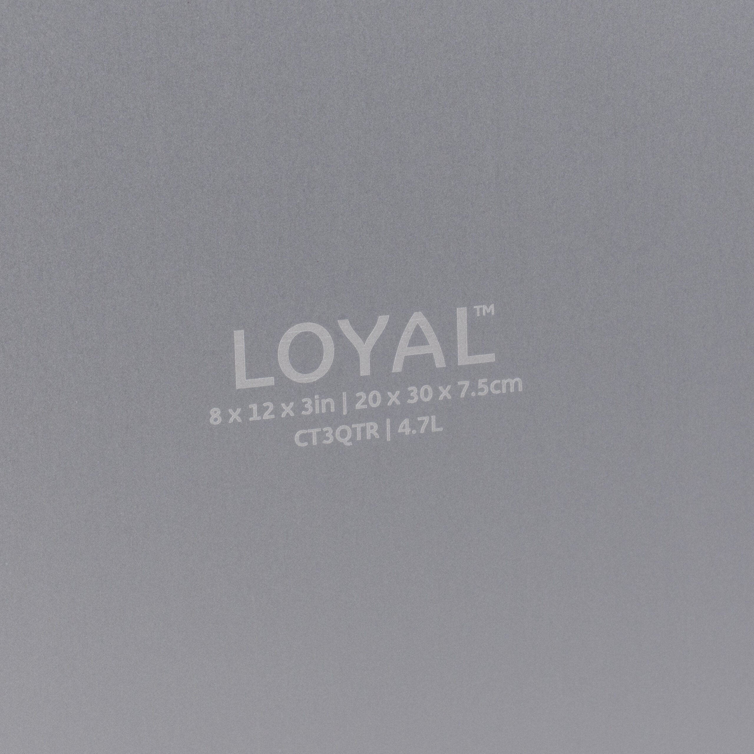 LOYAL Elite Anodised Quarter Slab Cake Tin 8 x 12 x 3 Inch