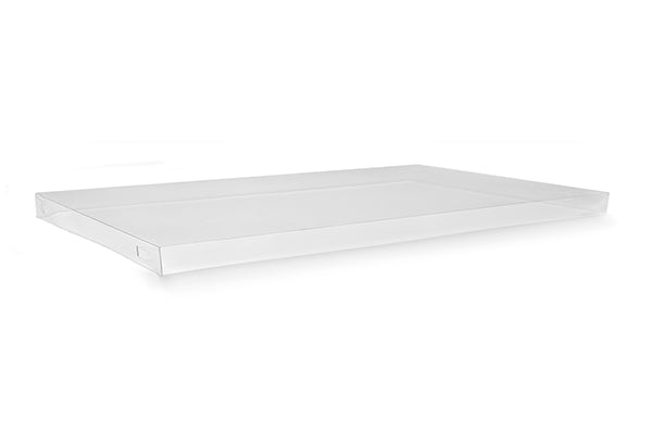 ecoware Clear RPET Catering Tray Lid Large (Pack of 50)