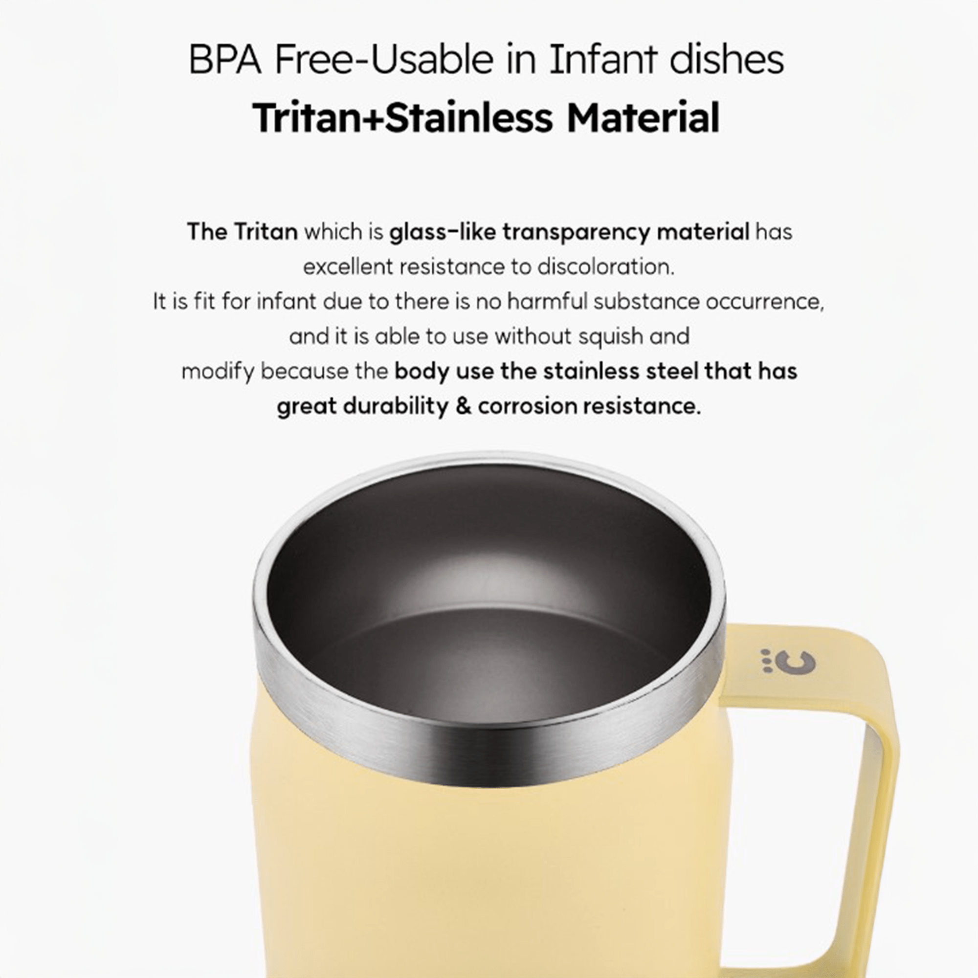 Cuitisan Trend Mug (680ml) Lemon Yellow