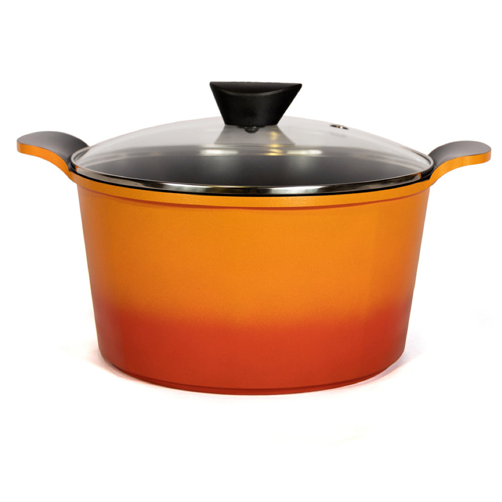 Neoflam Venn 26cm Deep Casserole induction Orange 6.25L