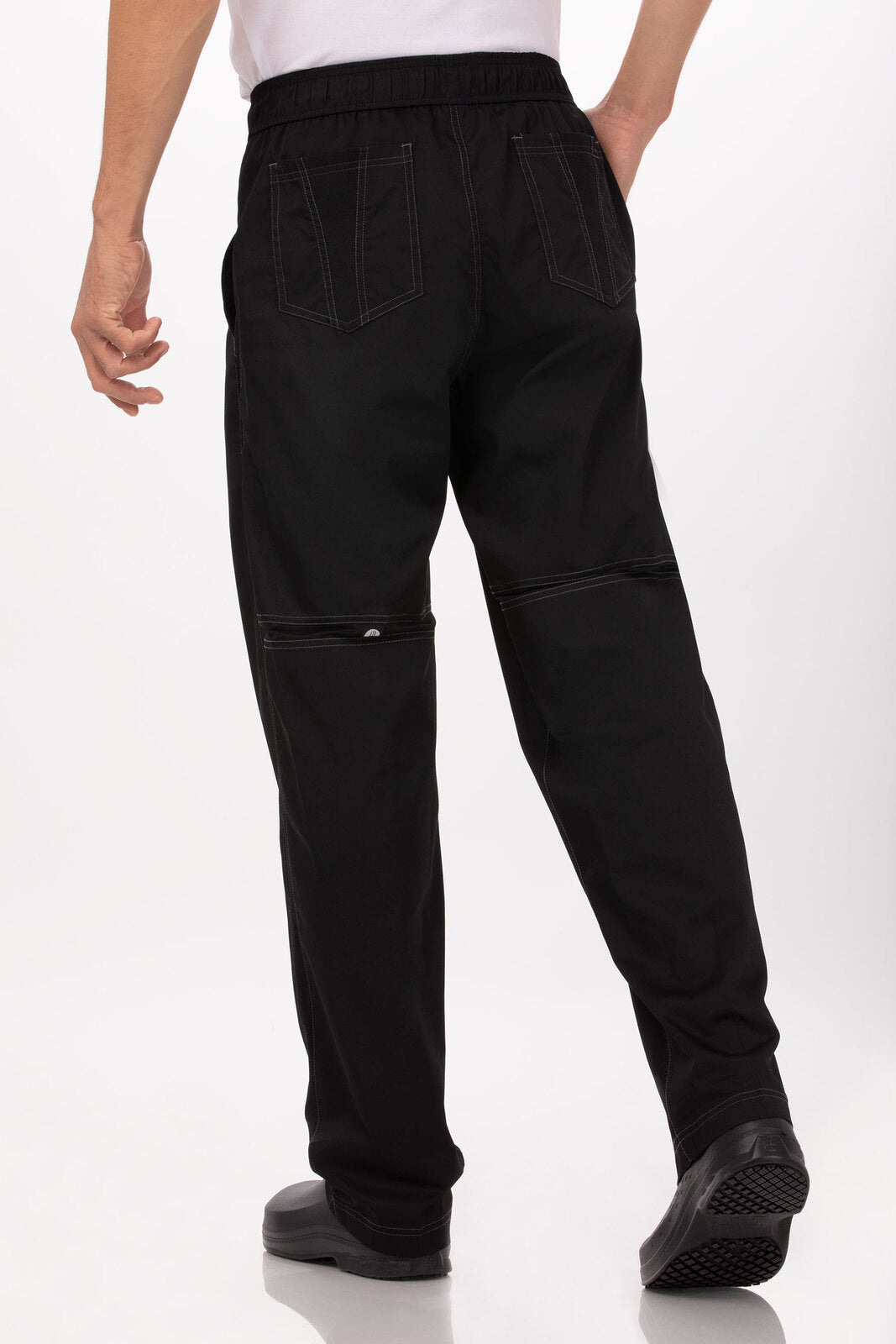 Chef Works Cool Vent Men's Baggy Chef Pants - Black