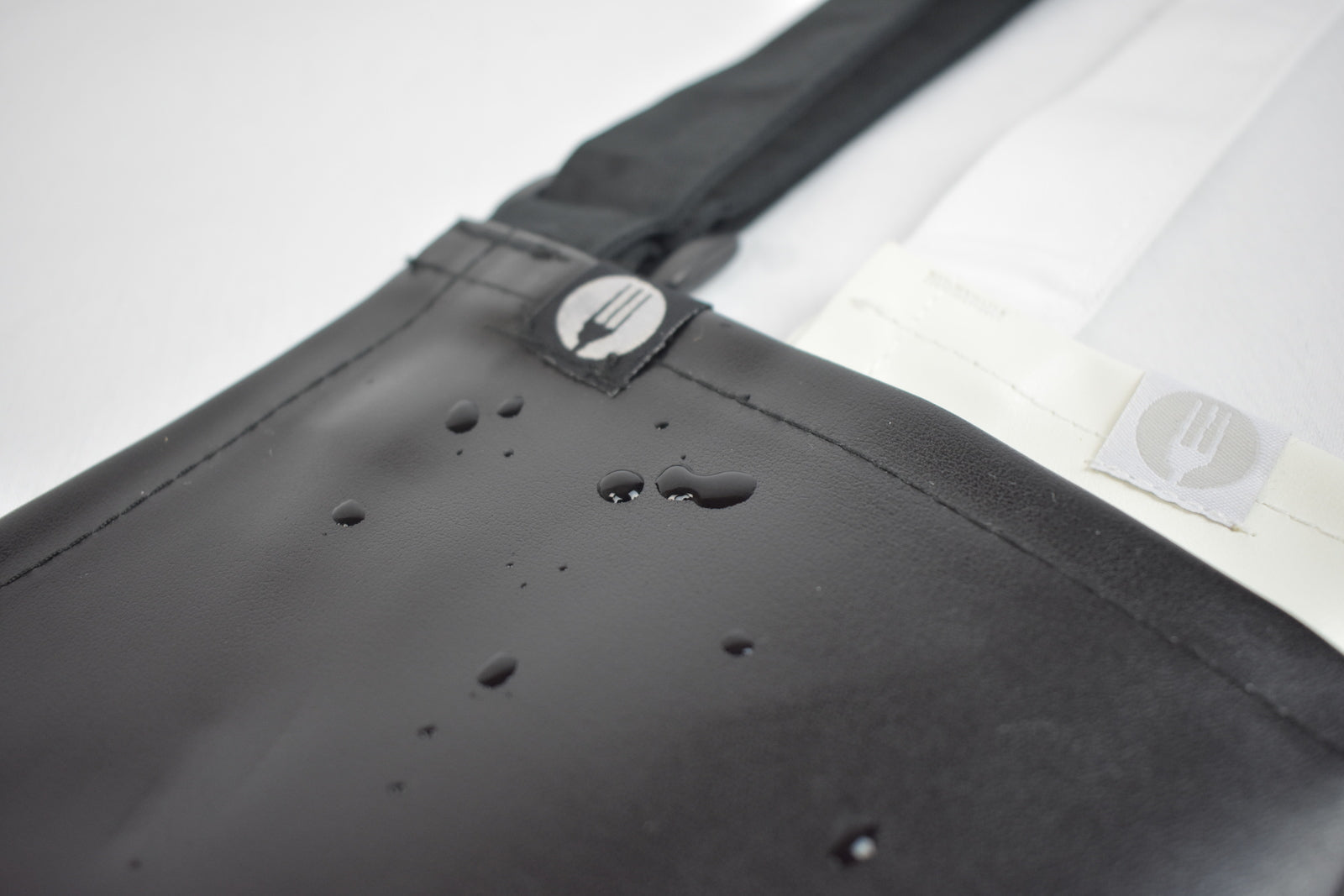 Chef Works Short PVC Bib Apron - Black