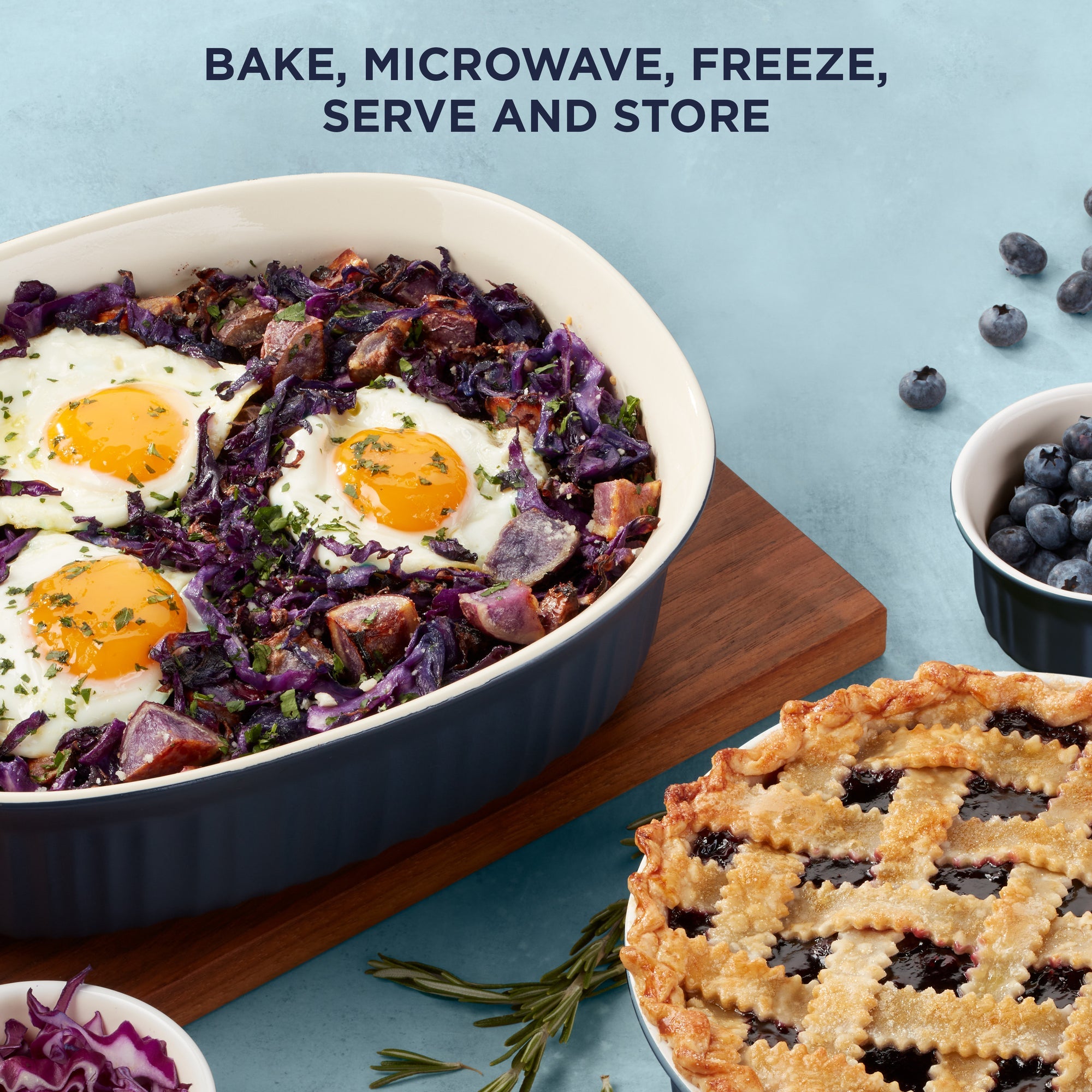 Corningware French Colors 10 Piece Set - Navy