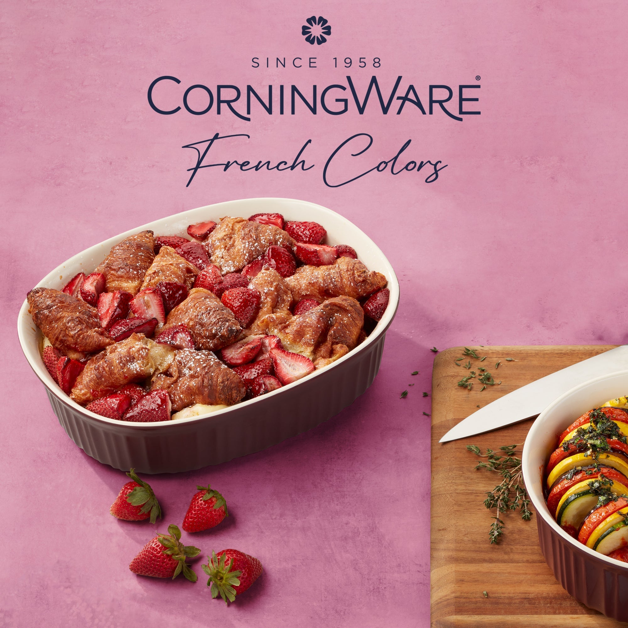 Corningware French Colors 6 Piece Set - Cabernet