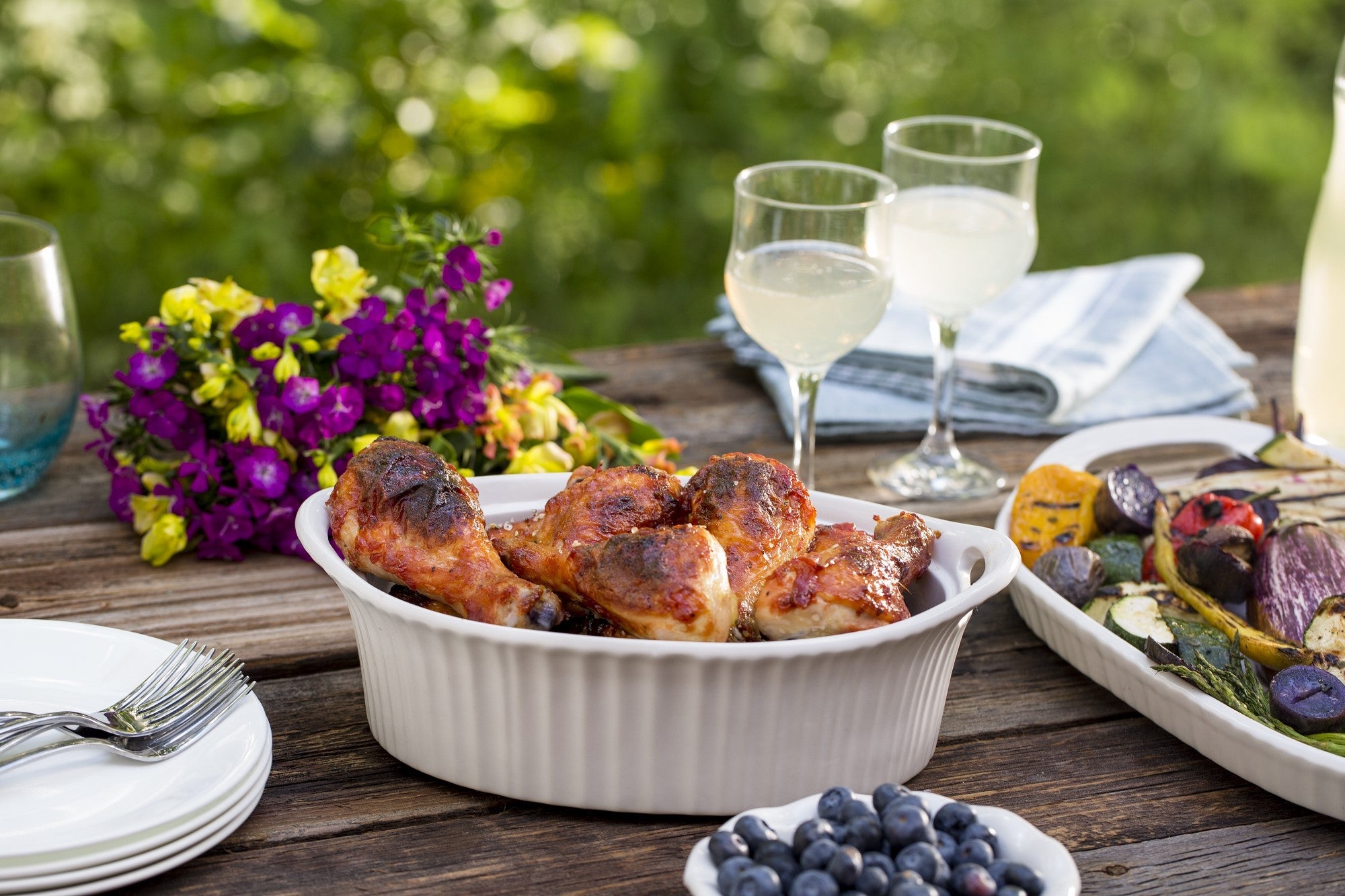 Corningware French White Oval Casserole Dish with Lid (1.4L)