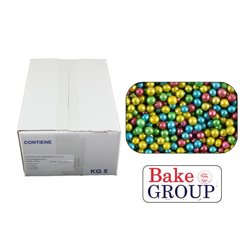 Bake Group Cachous Round Mixed Colours 8mm 1kg