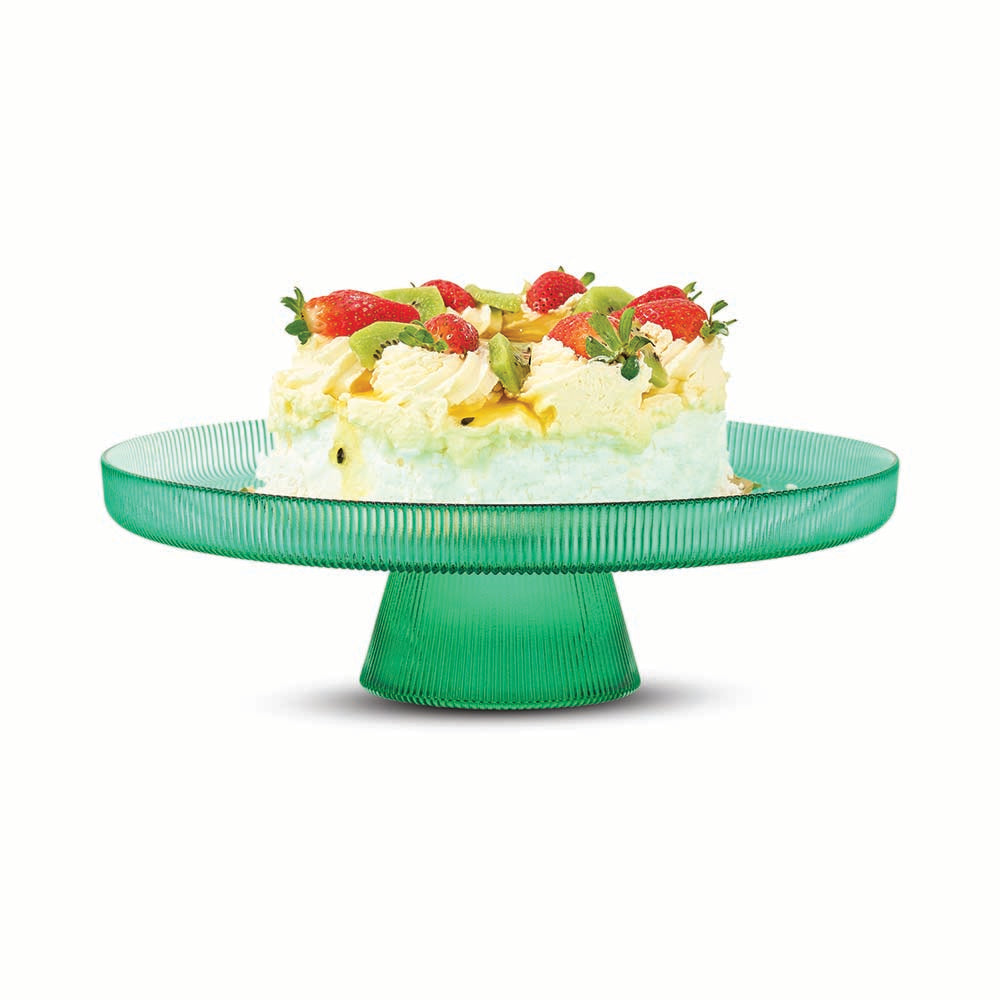 Annabel Trends Cake Stand Green Rib