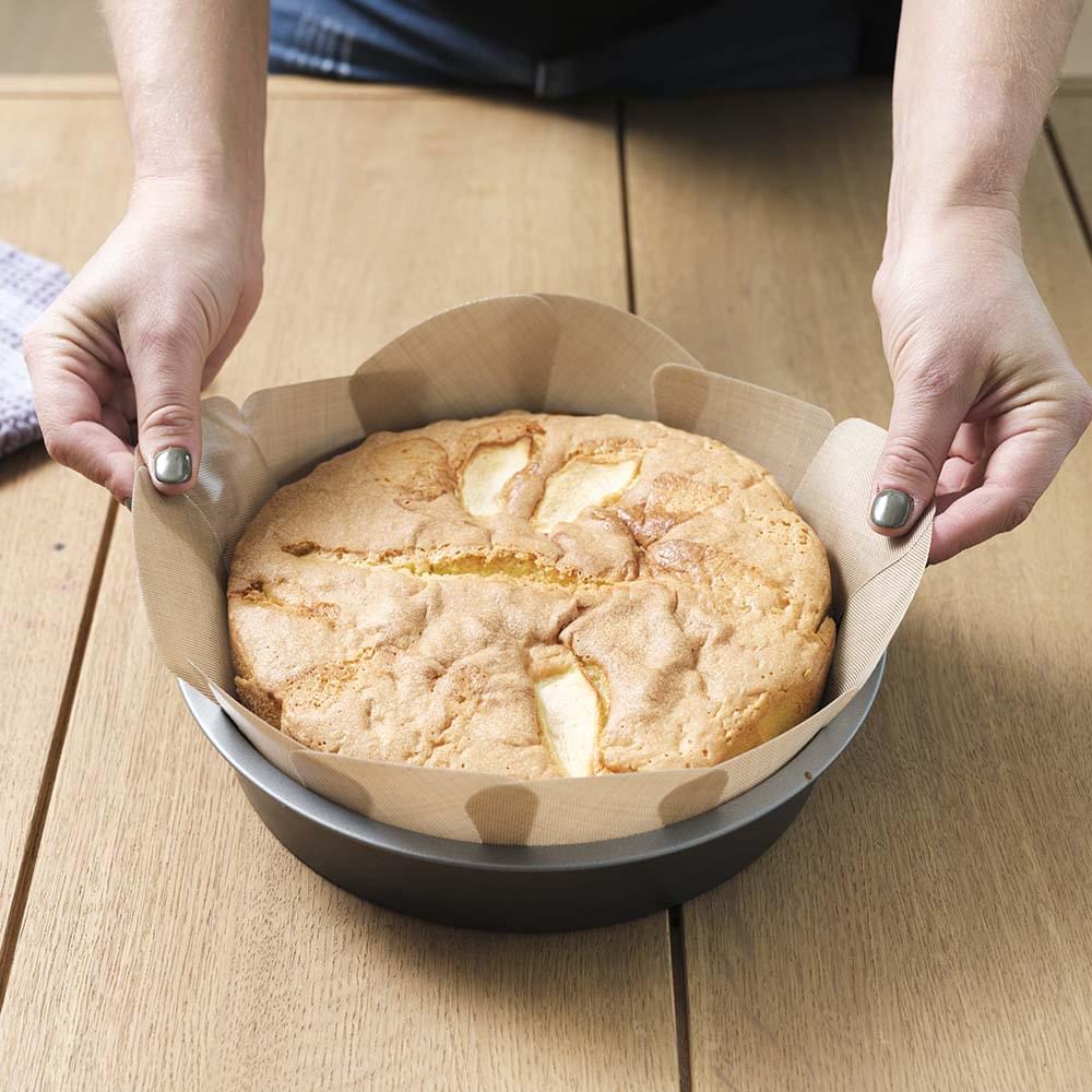 NoStik Silicone Fibreglass Cake Tin Liner Round