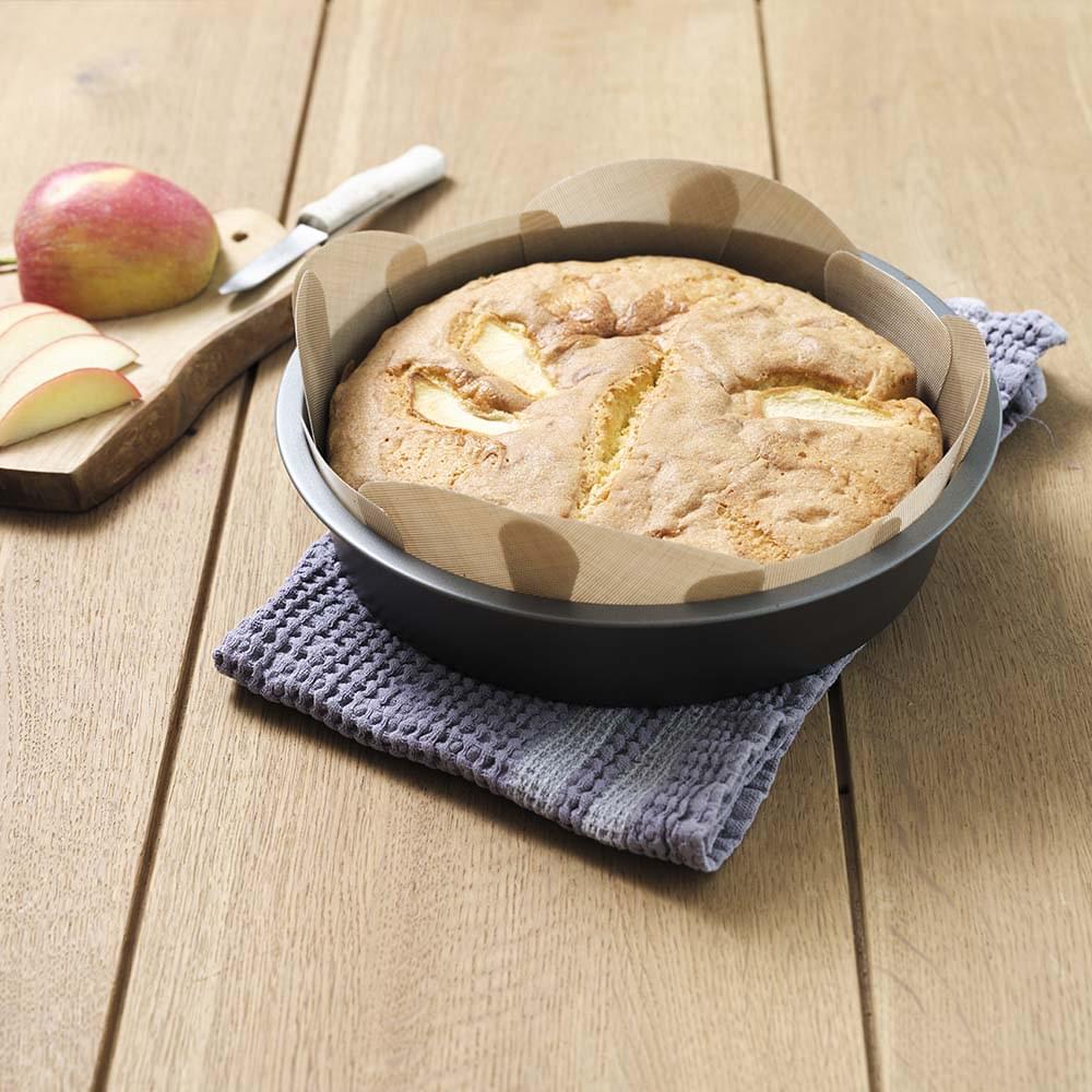 NoStik Silicone Fibreglass Cake Tin Liner Round