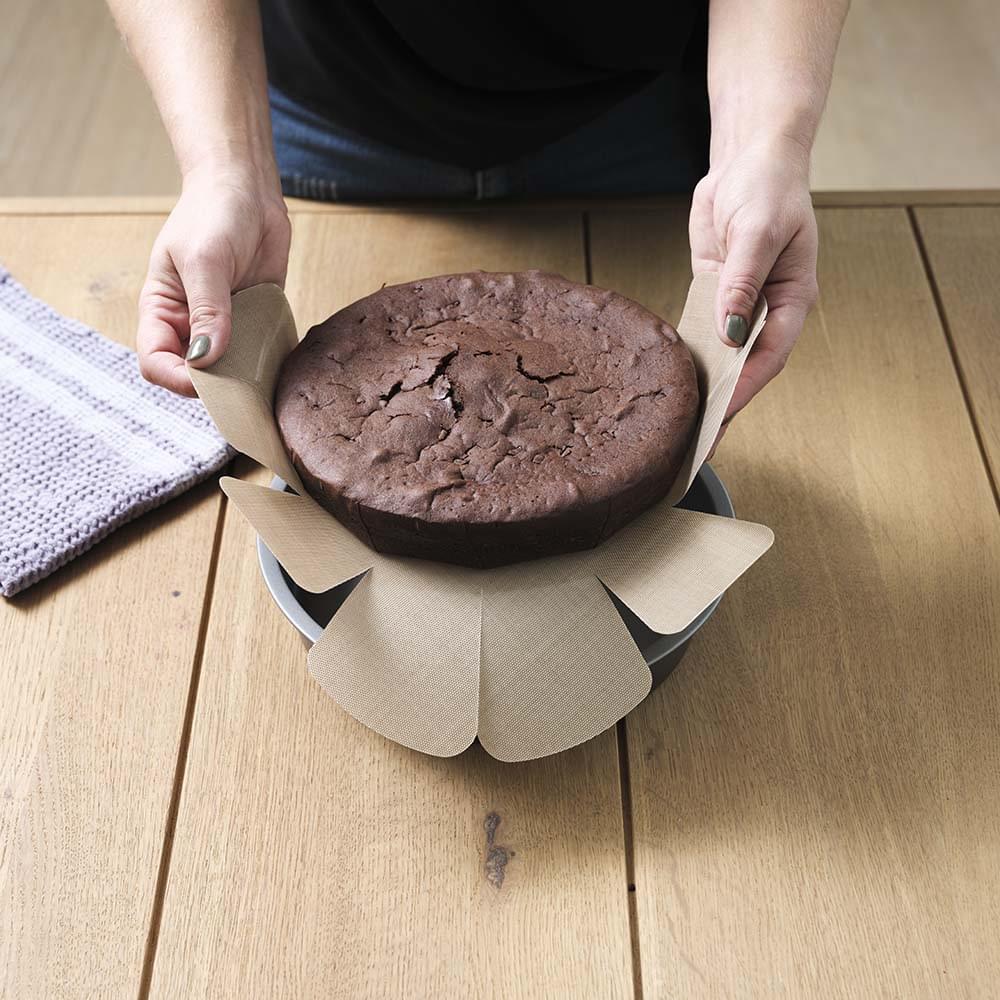 NoStik Silicone Fibreglass Cake Tin Liner Round