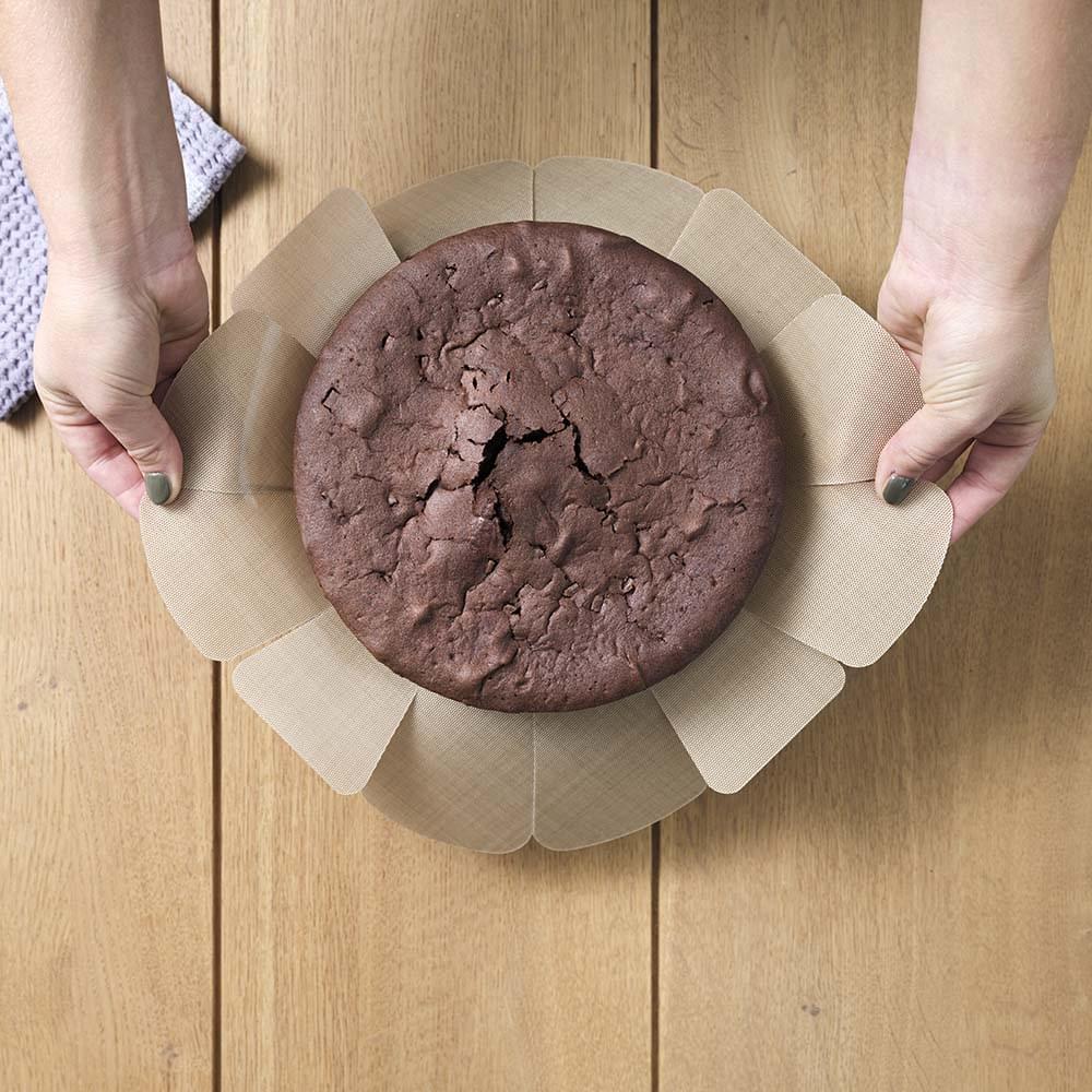 NoStik Silicone Fibreglass Cake Tin Liner Round