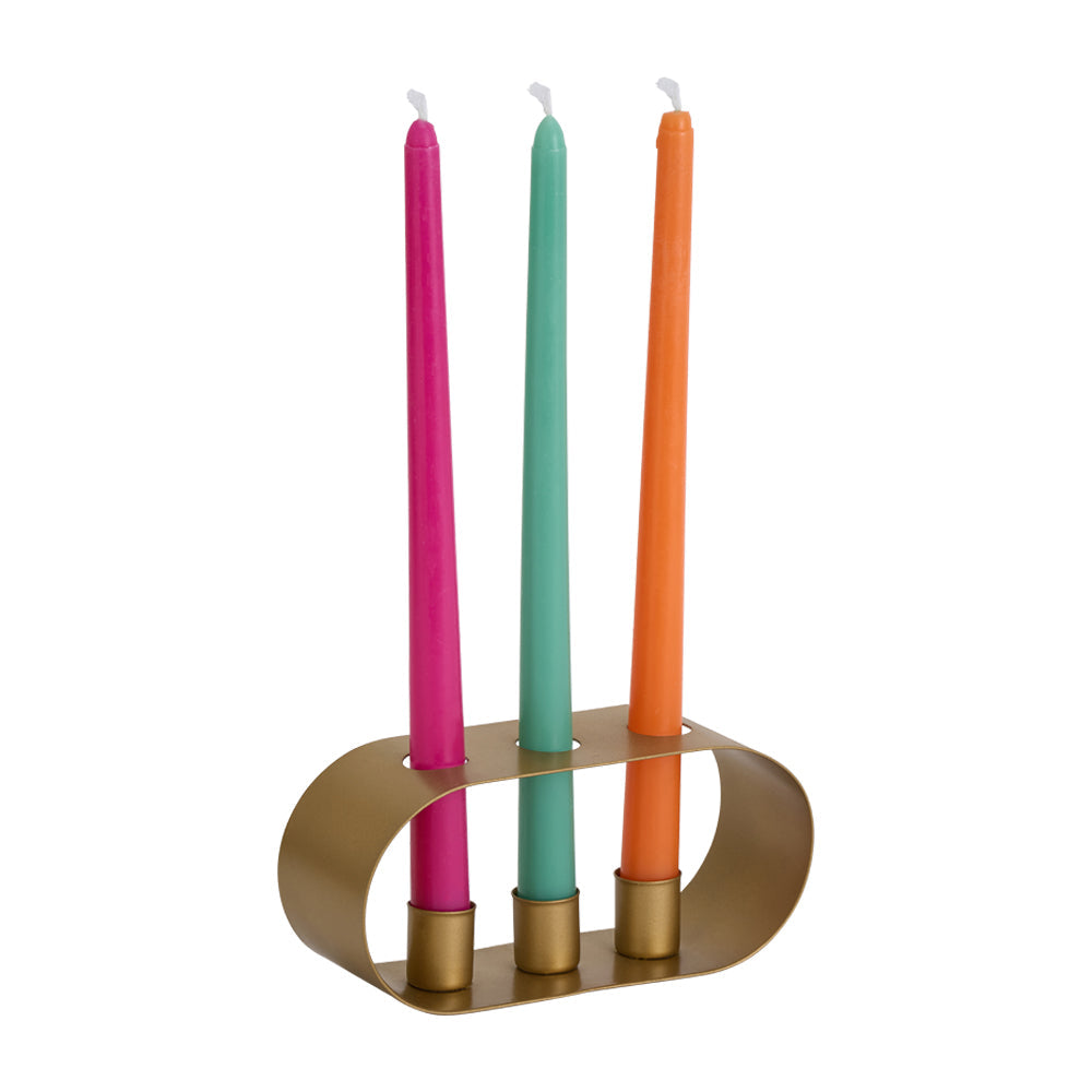 Annabel Trends Candle Holder Trio Gold
