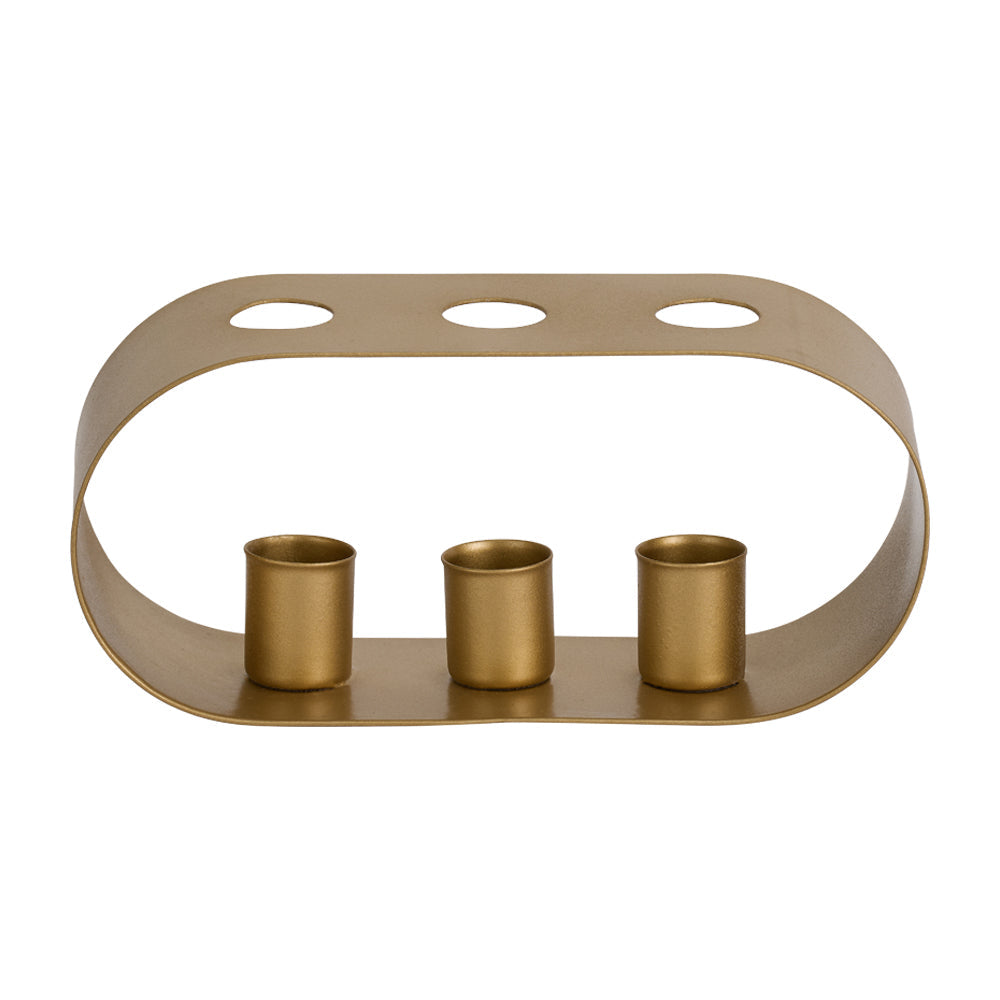 Annabel Trends Candle Holder Trio Gold