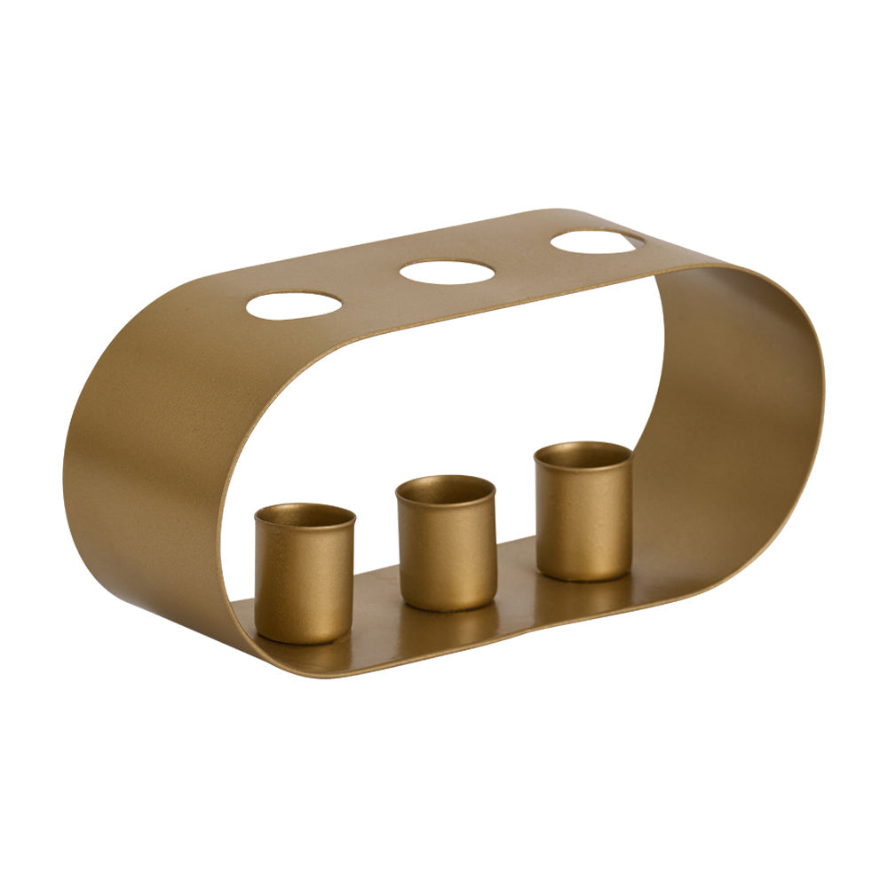 Annabel Trends Candle Holder Trio Gold