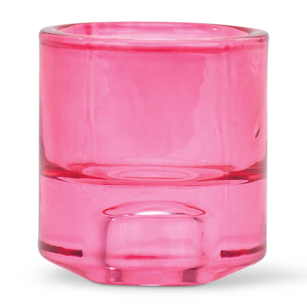 Annabel Trends Glass Candle Holder Red