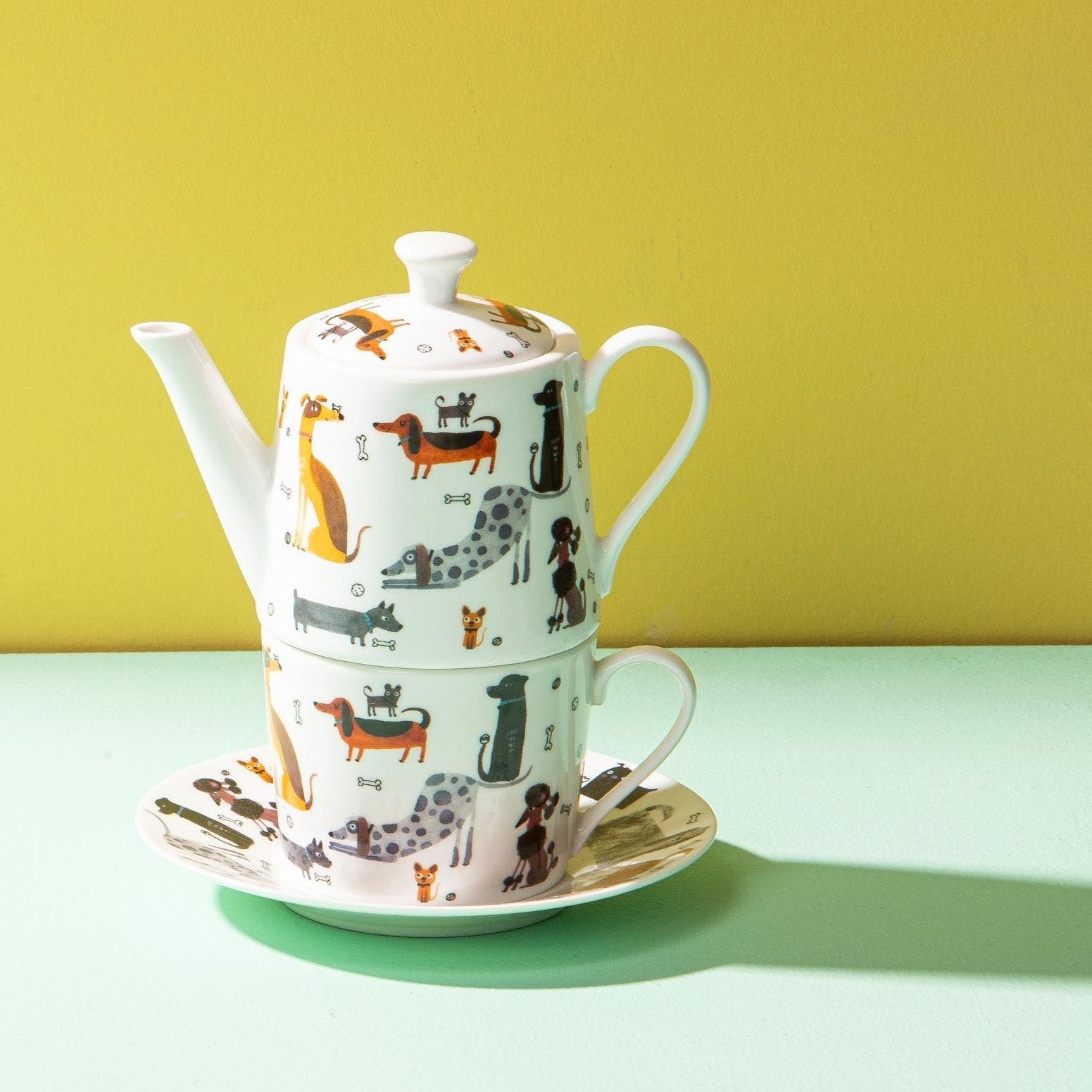 Ashdene Canine Capers Puppers Tea For One