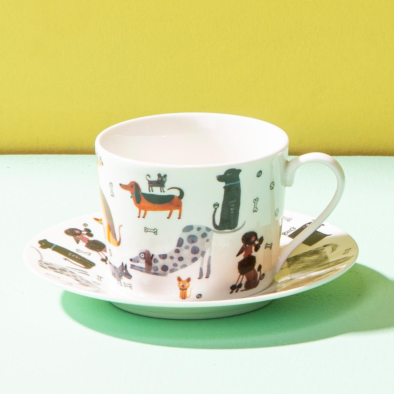 Ashdene Canine Capers Puppers Cup & Saucer