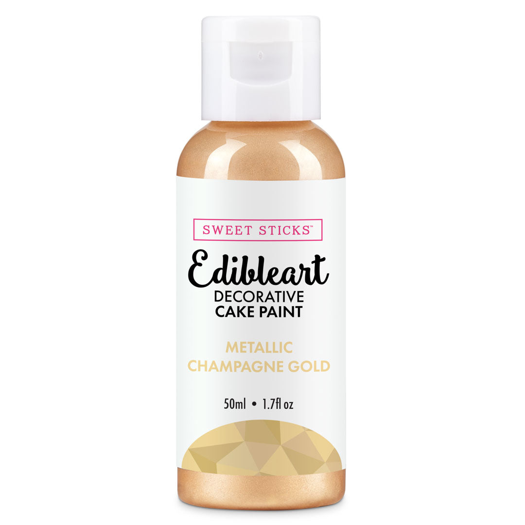 SWEET STICKS Metallic Edibleart Paint - Champagne Gold - 50ml