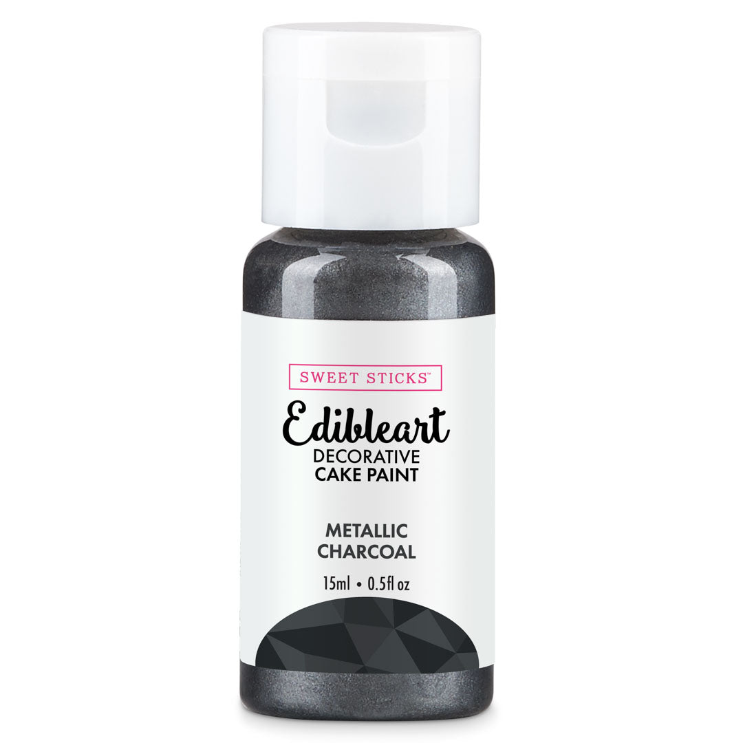 SWEET STICKS Metallic Edibleart Paint - Charcoal