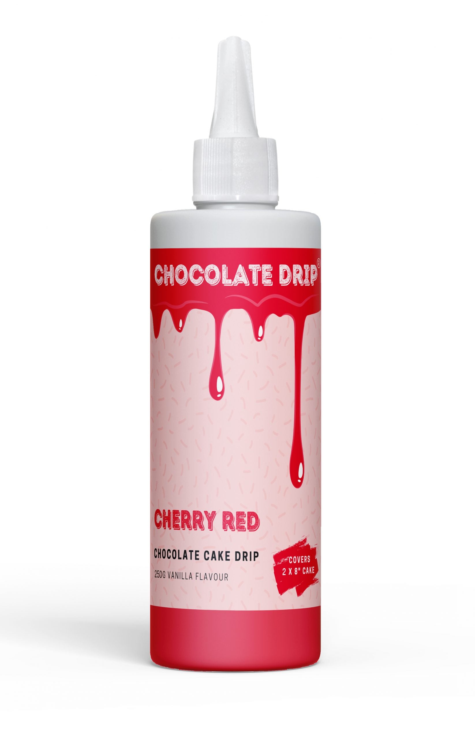 Chocolate Drip 250g Cherry Red