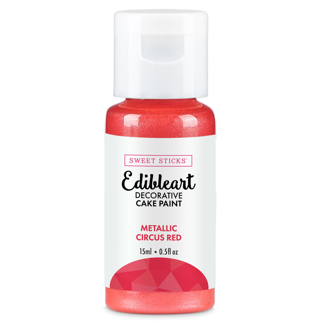 SWEET STICKS Metallic Edibleart Paint - Circus Red