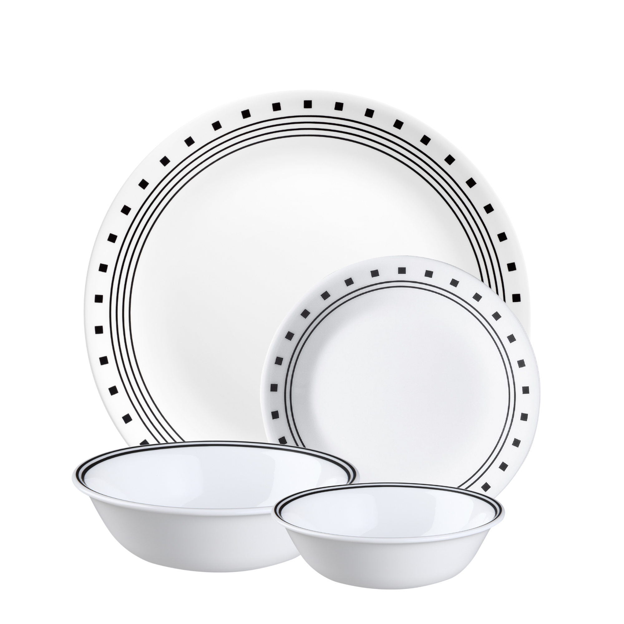 Corelle City Block 16 Piece Dinner Set