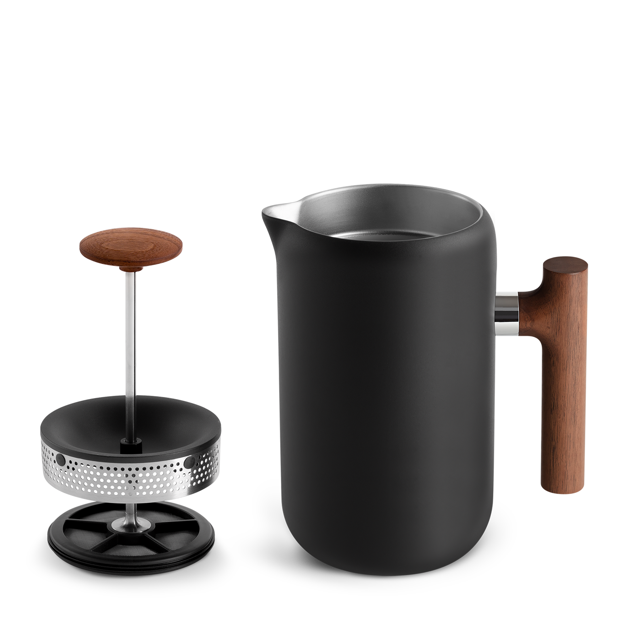 Fellow Clara French Press Black & Walnut - 709ml