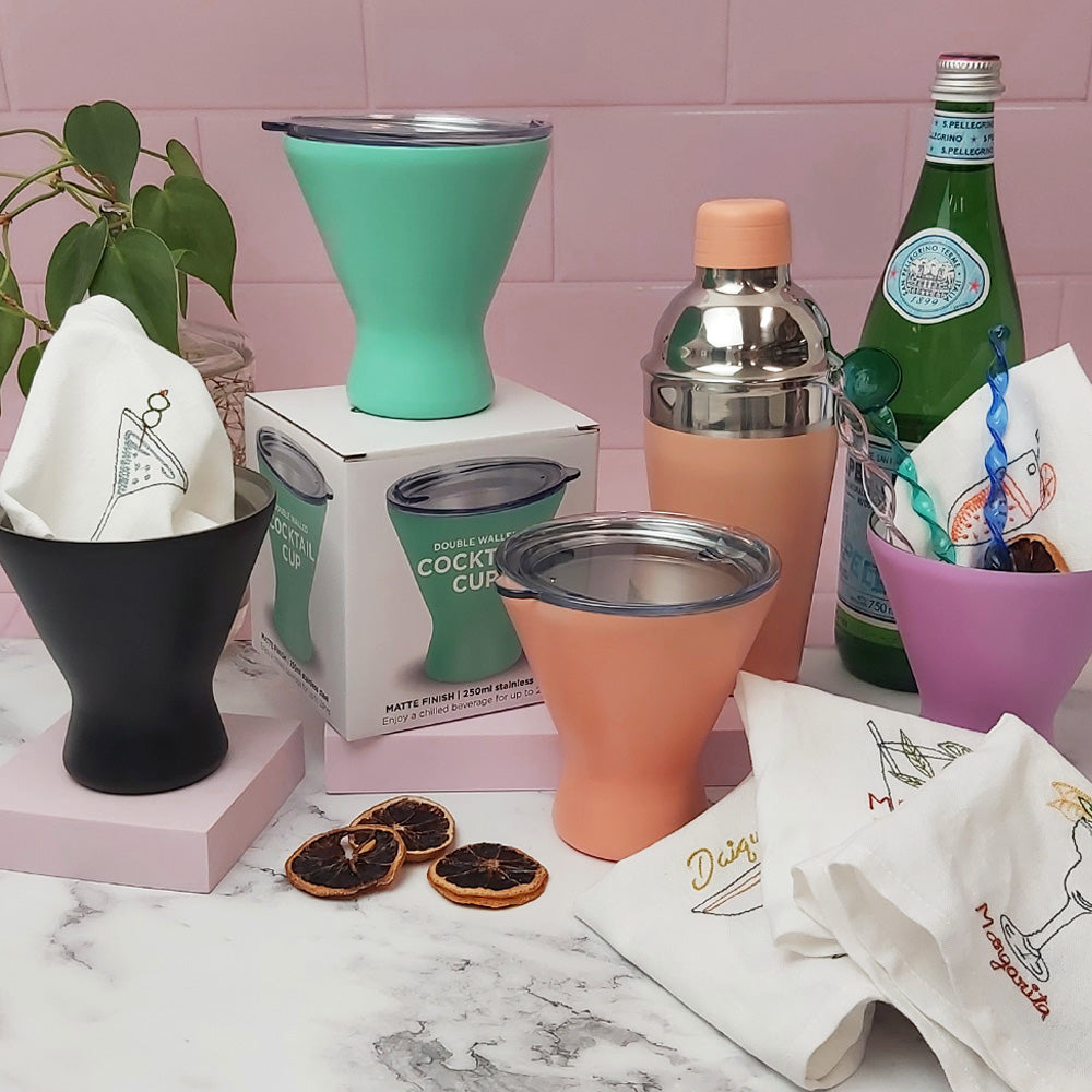 Annabel Trends Stainless Steel Cocktail Cup Gelato Pink
