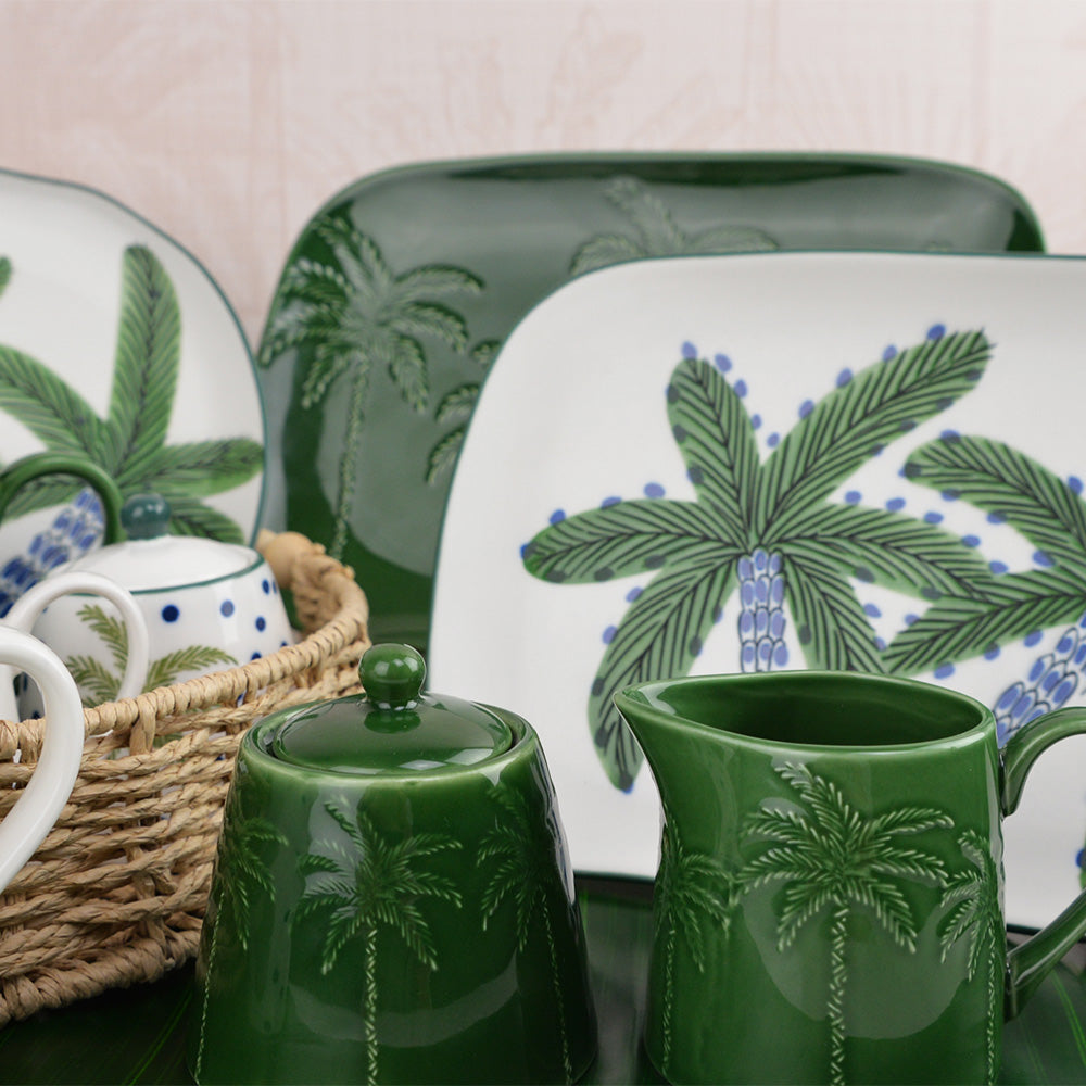 Annabel Trends Coconut Bay Milk & Sugar Set White Palm