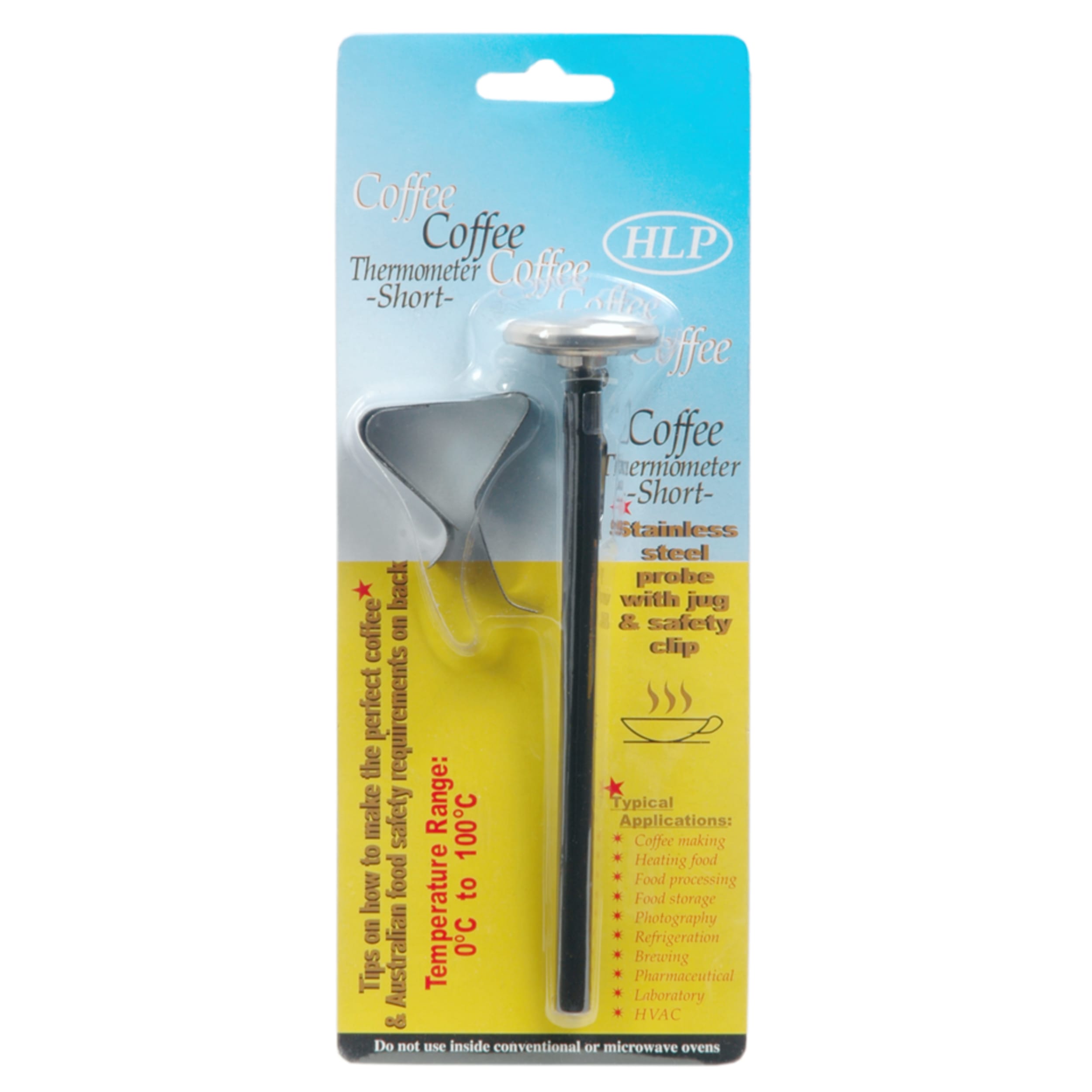 HLP Coffee Short Milk Frothing Thermometer 140mm