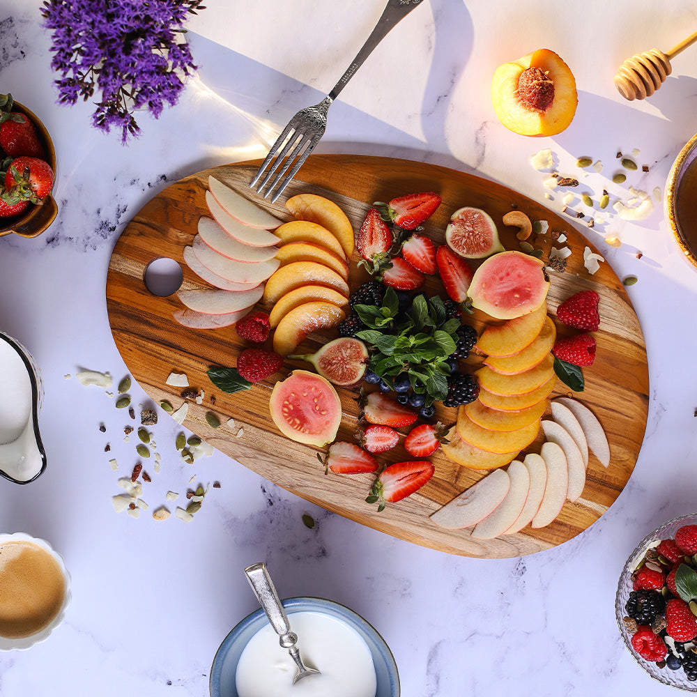 Teakhaus Elegant Oval Board M 41x27x1.5cm