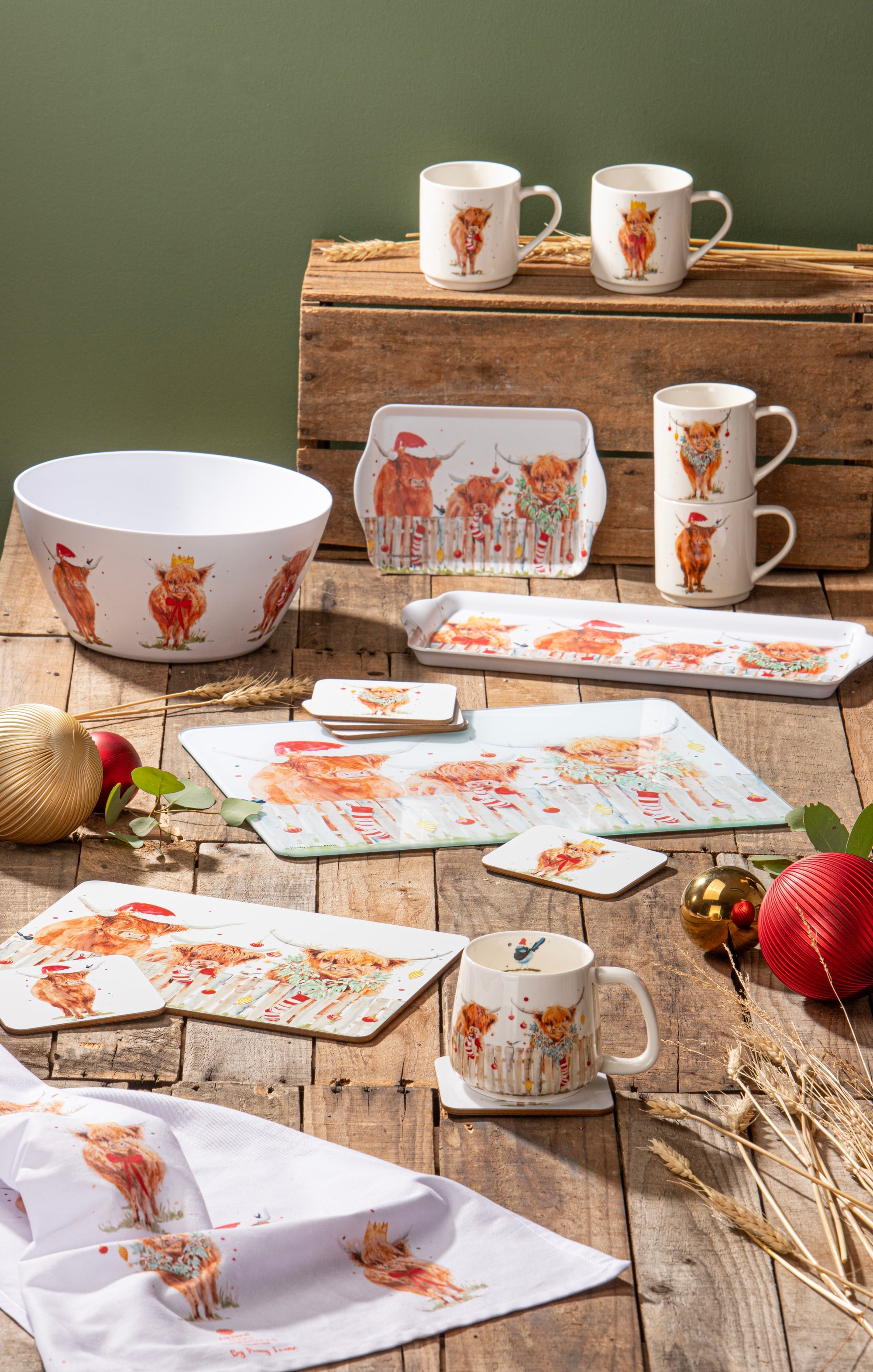 Ashdene Coo Christmas Stackable 4pk Mug