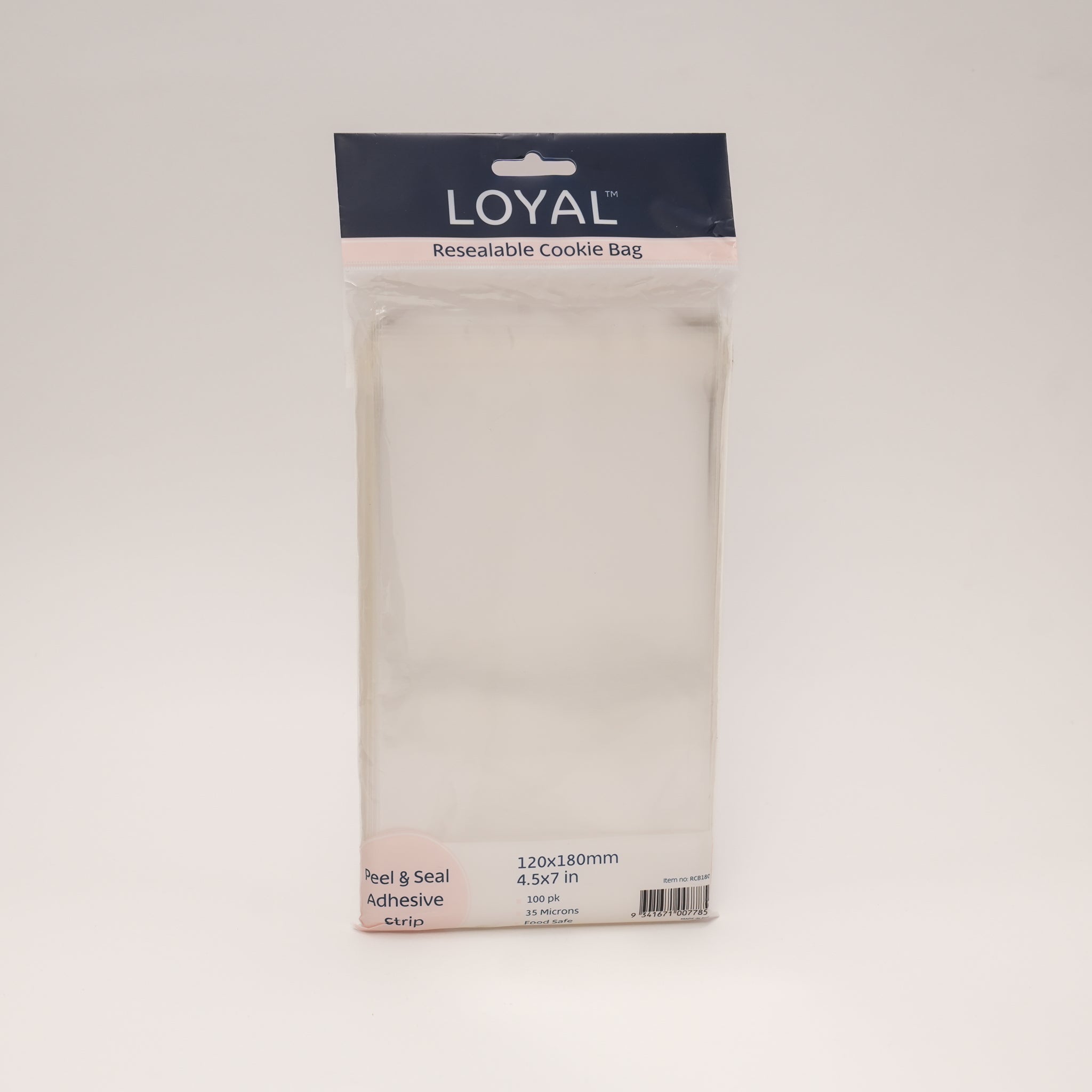 LOYAL Resealable Cookie Bag - 120 x 180mm