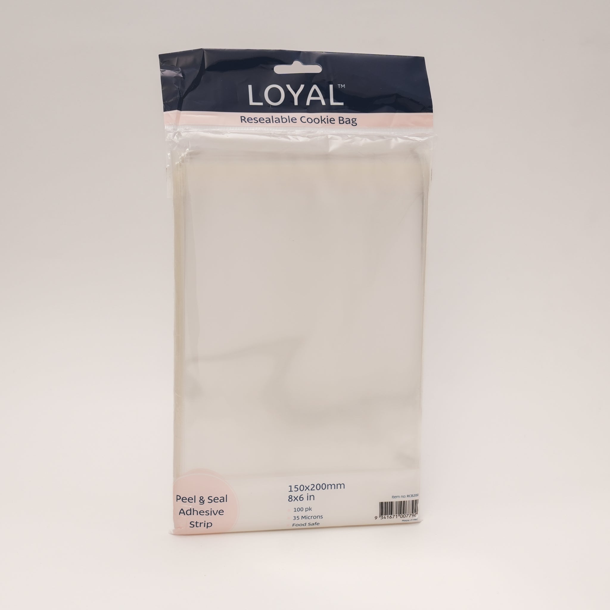 LOYAL Resealable Cookie Bag - 150 x 200mm