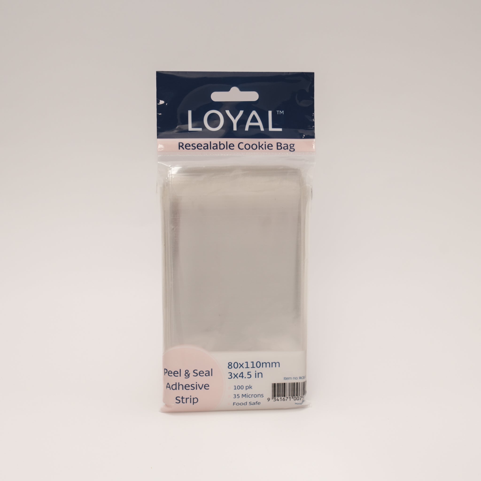 LOYAL Resealable Cookie Bag - 80 x 110mm