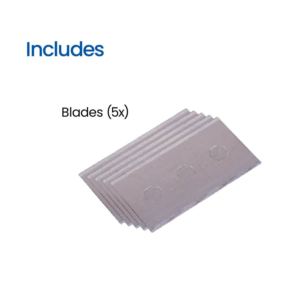 White Magic Cooktop Scraper Refill 5 Pack