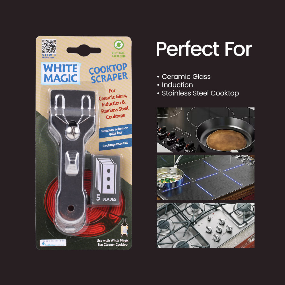 White Magic Cooktop Scraper