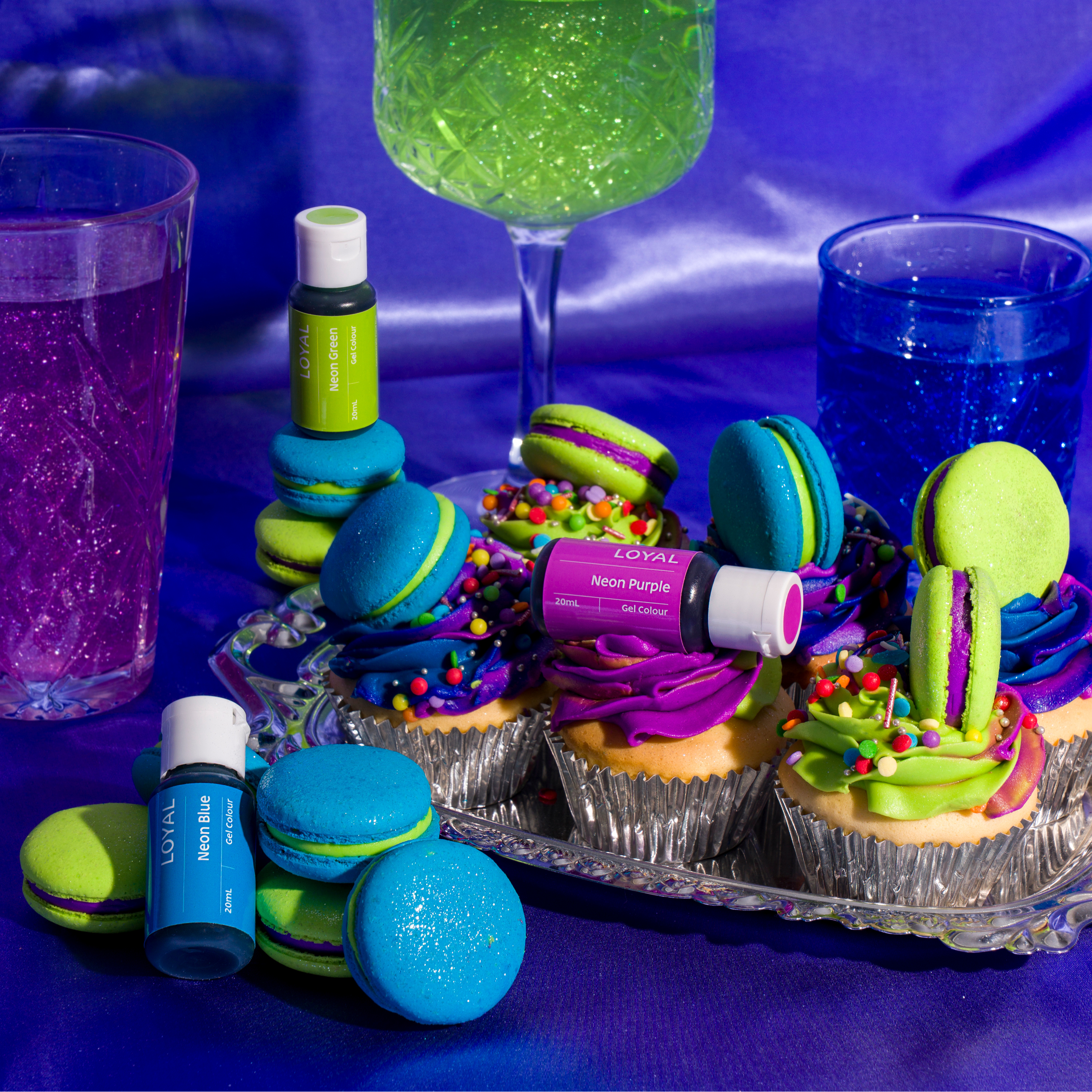 LOYAL Gel Colour Set Cool Neons 20ml 3 Piece