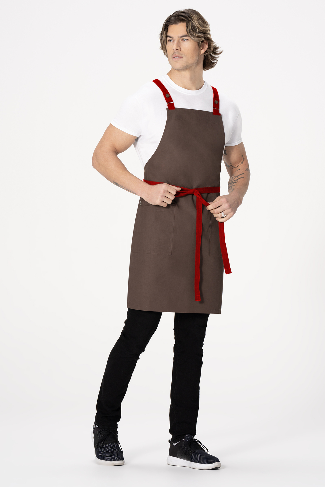 Chef Works Lockharte Cross Back Apron - Espresso