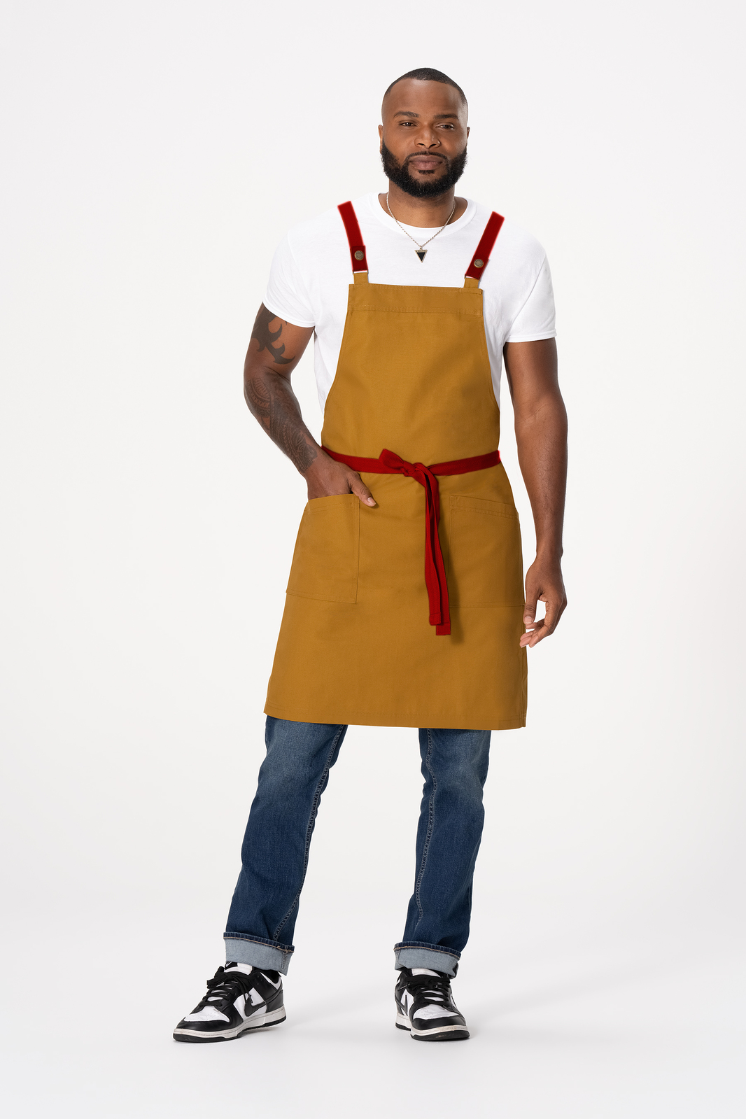 Chef Works Lockharte Cross Back Apron - Mustard