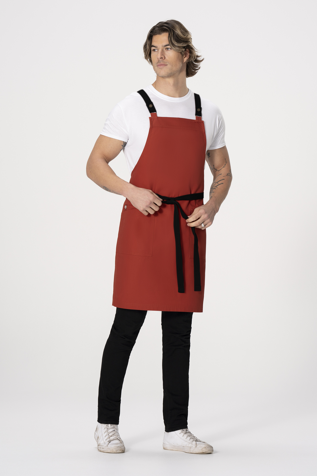 Chef Works Lockharte Cross Back Apron - Rust