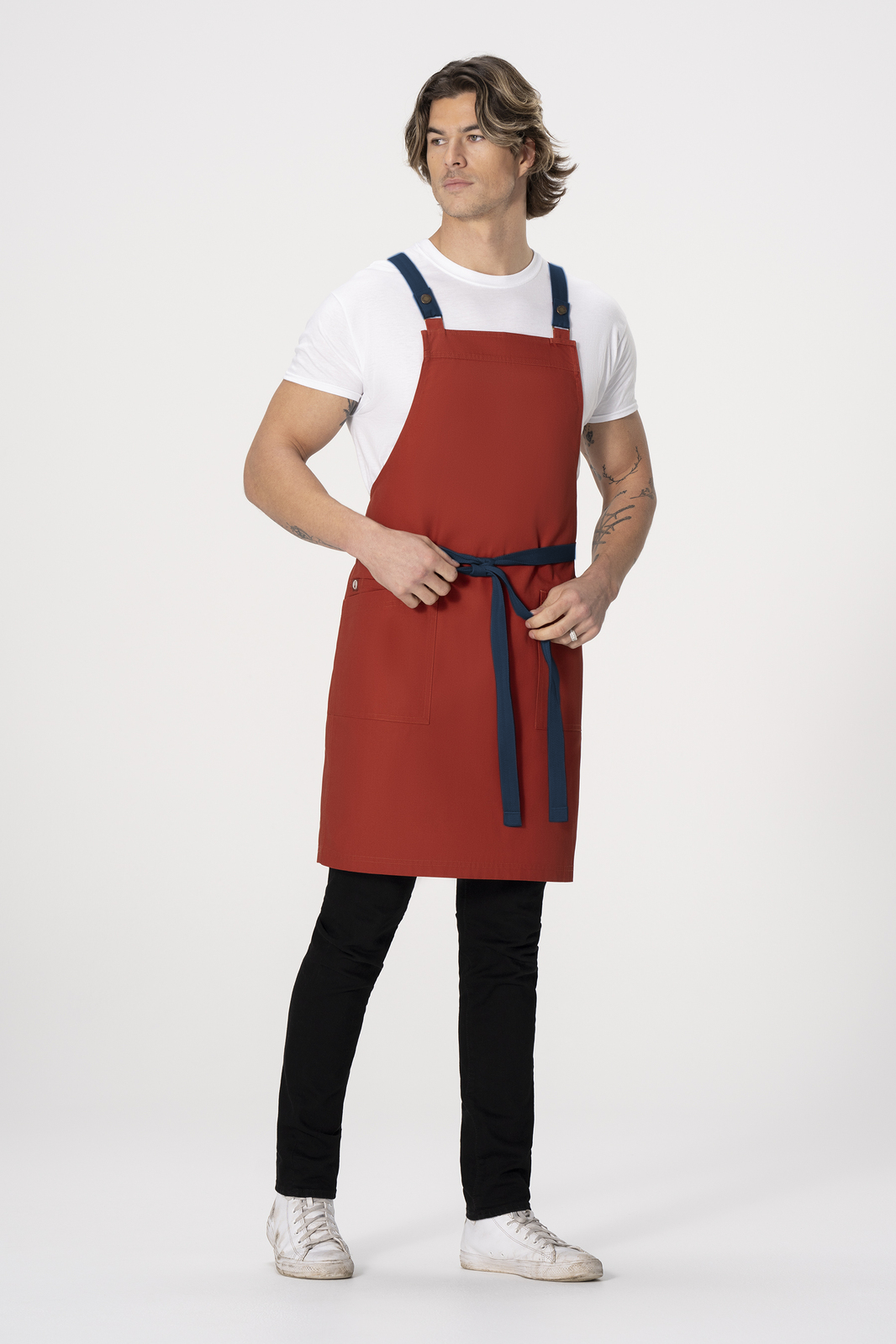 Chef Works Lockharte Cross Back Apron - Rust