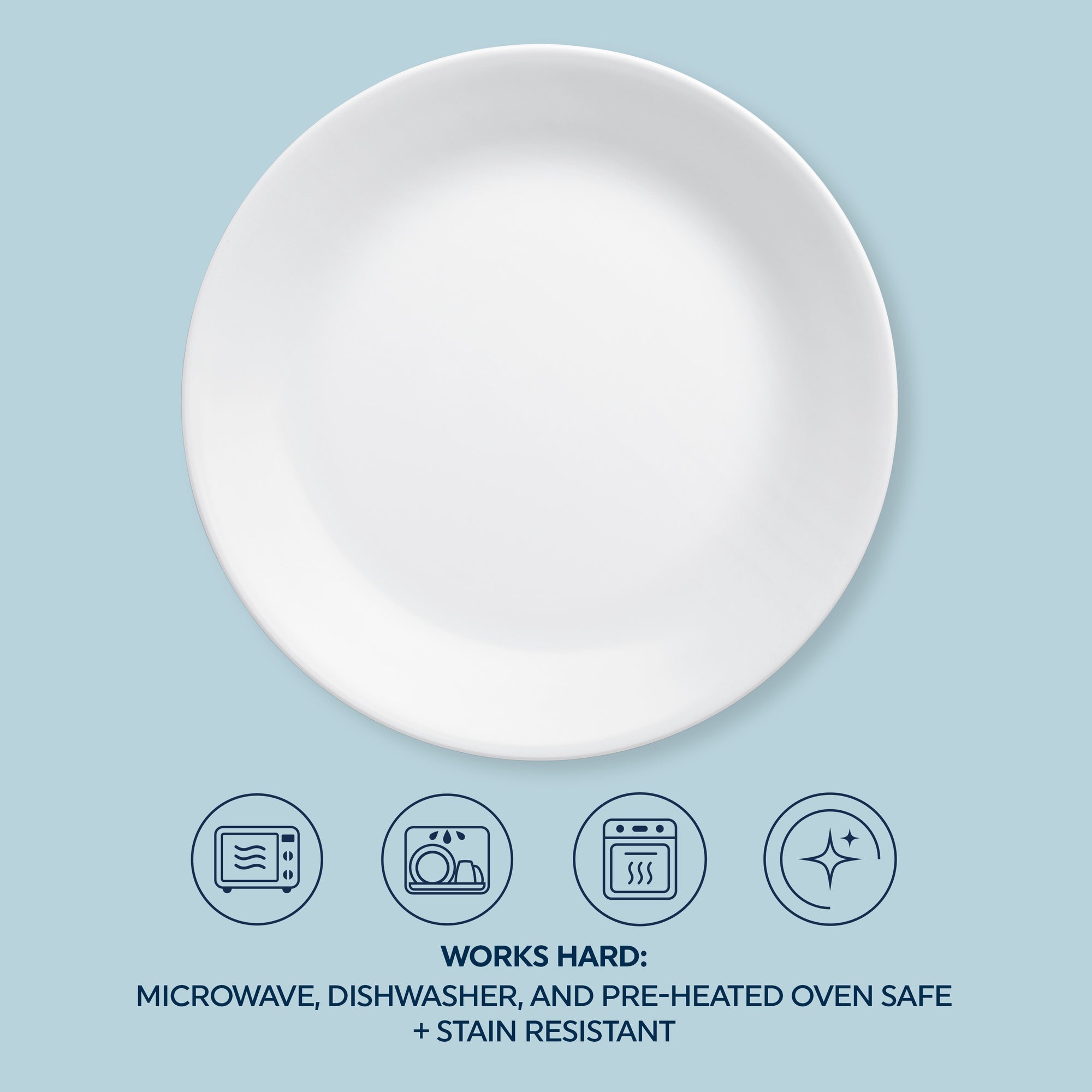Corelle Winter Frost White Dinner Plate 26cm