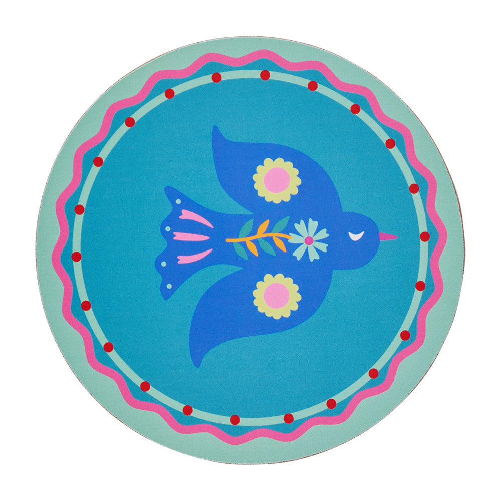 Annabel Trends Cork Backed Coaster Fiesta 6pc